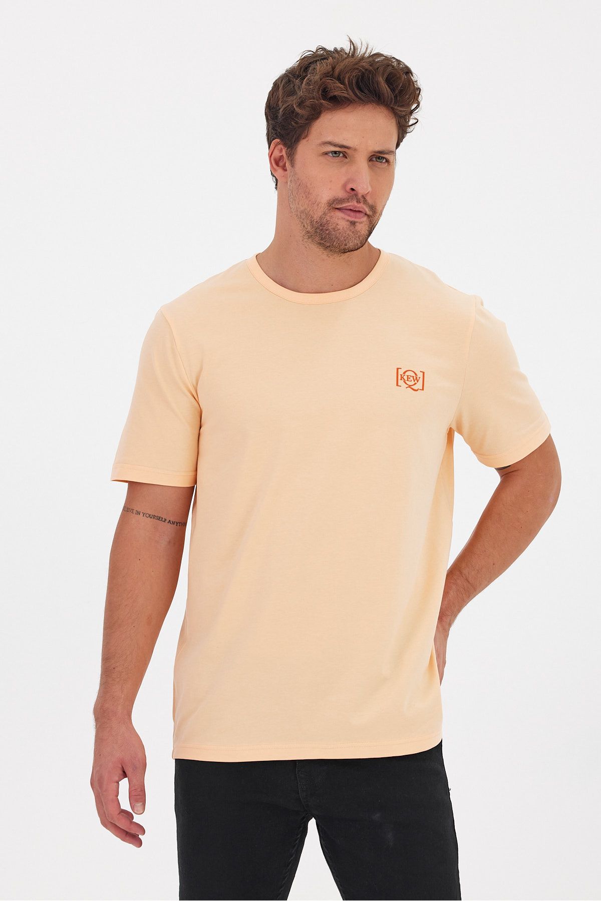 KEWQ-Sweatshirt - Orange - Slim fit 5