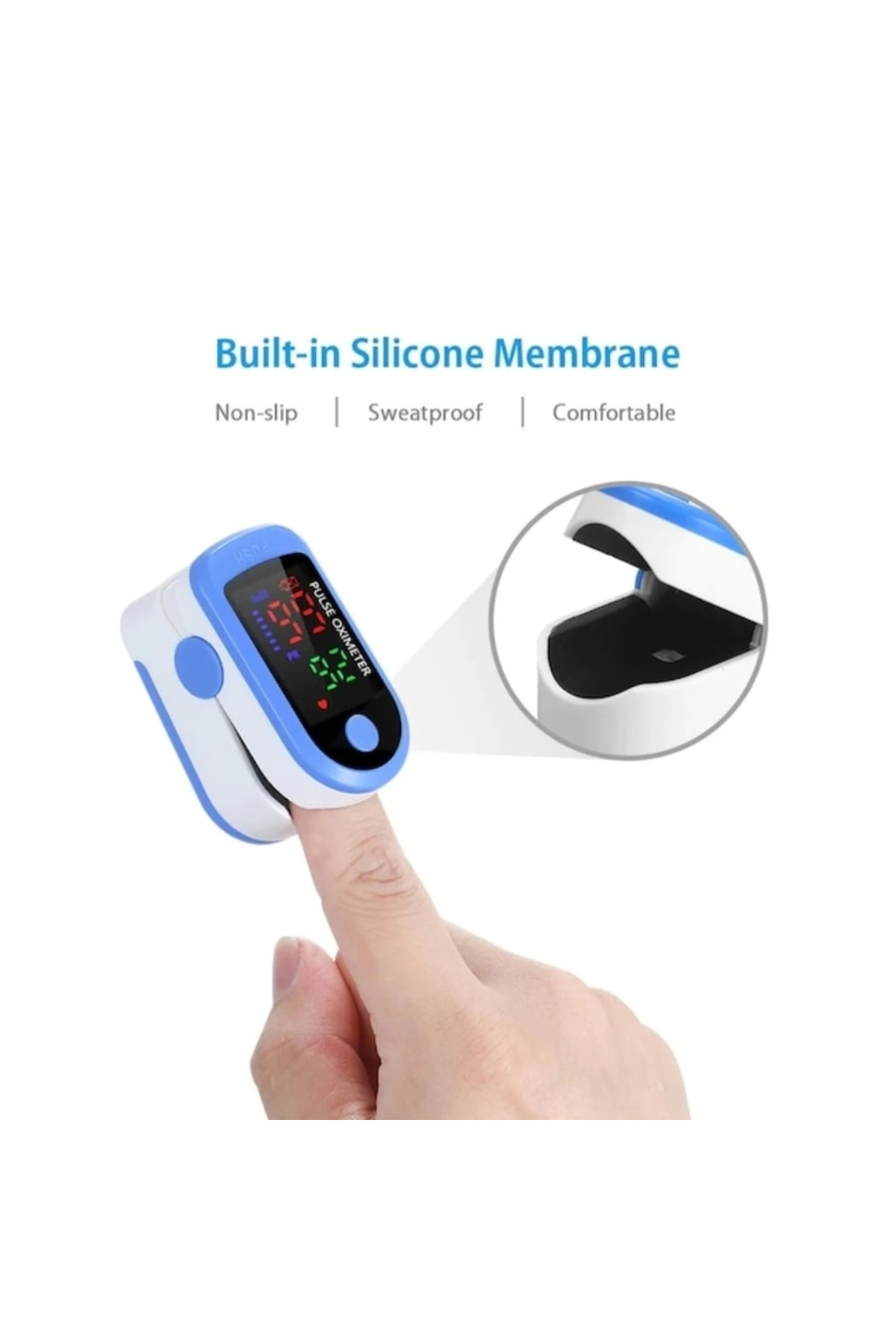 Epilons Mini Parmak Ucu Nabız Ölçer - Kan Oksijen Monitörü fotoğrafı 6 (önizleme)