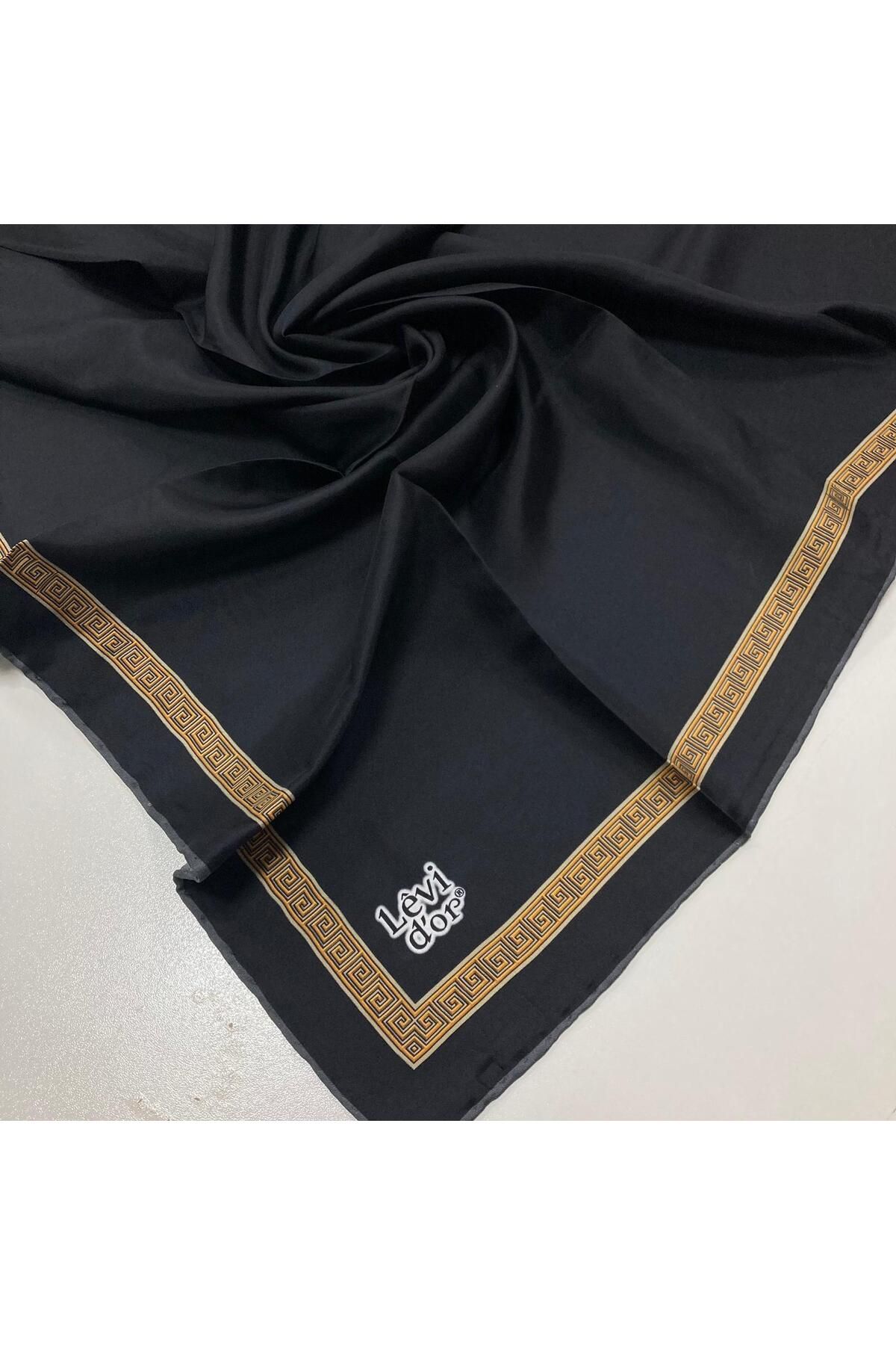 روسری چند رنگ سیاه و سفید Tivil Ipek 25663 Levidor