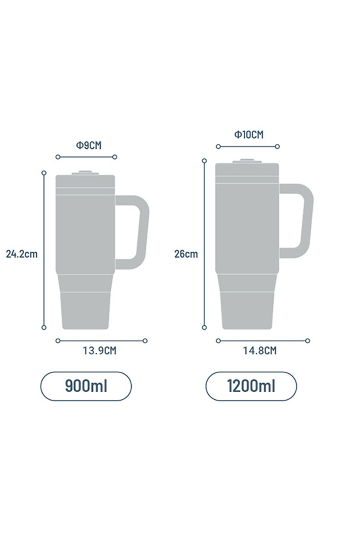 Tyeso-900ml Red Qq Thermos - Leak Proof with Straw, Double Wall, Vacuum 3