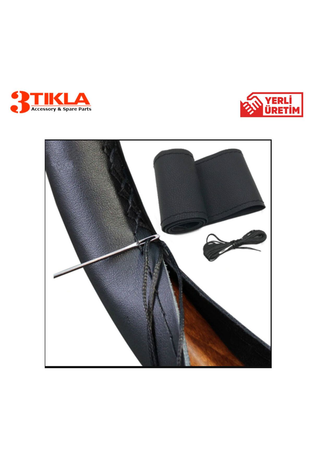 3 Tıkla-Luxury Set Fiat Doblo 2 2017 Free Punching Steel Foot Gray-Black Armrest Armrest, Steering Wheel Cover 4