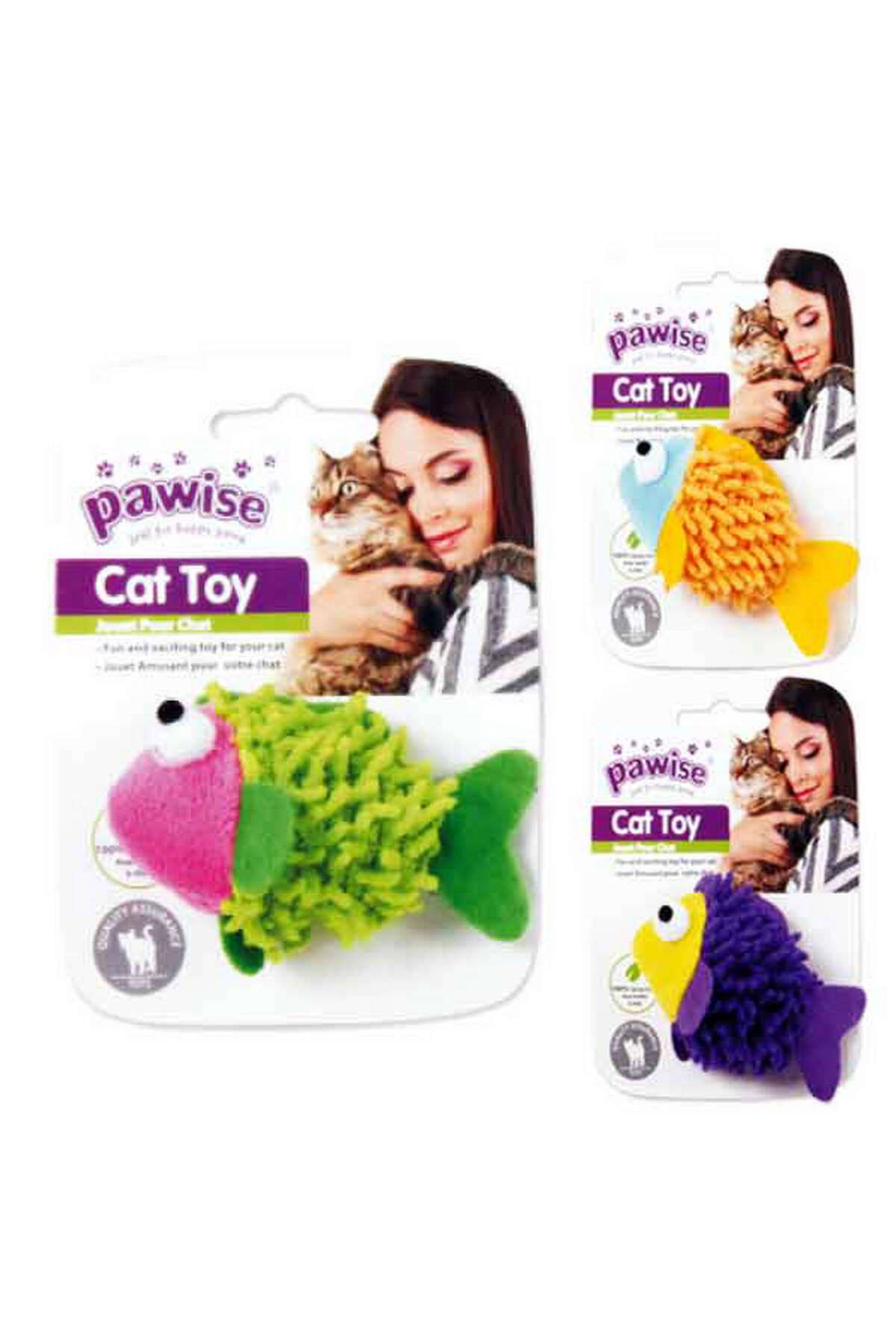 Pawise Kumaş Oyuncak Meow Meow Life-Fish SPTGL