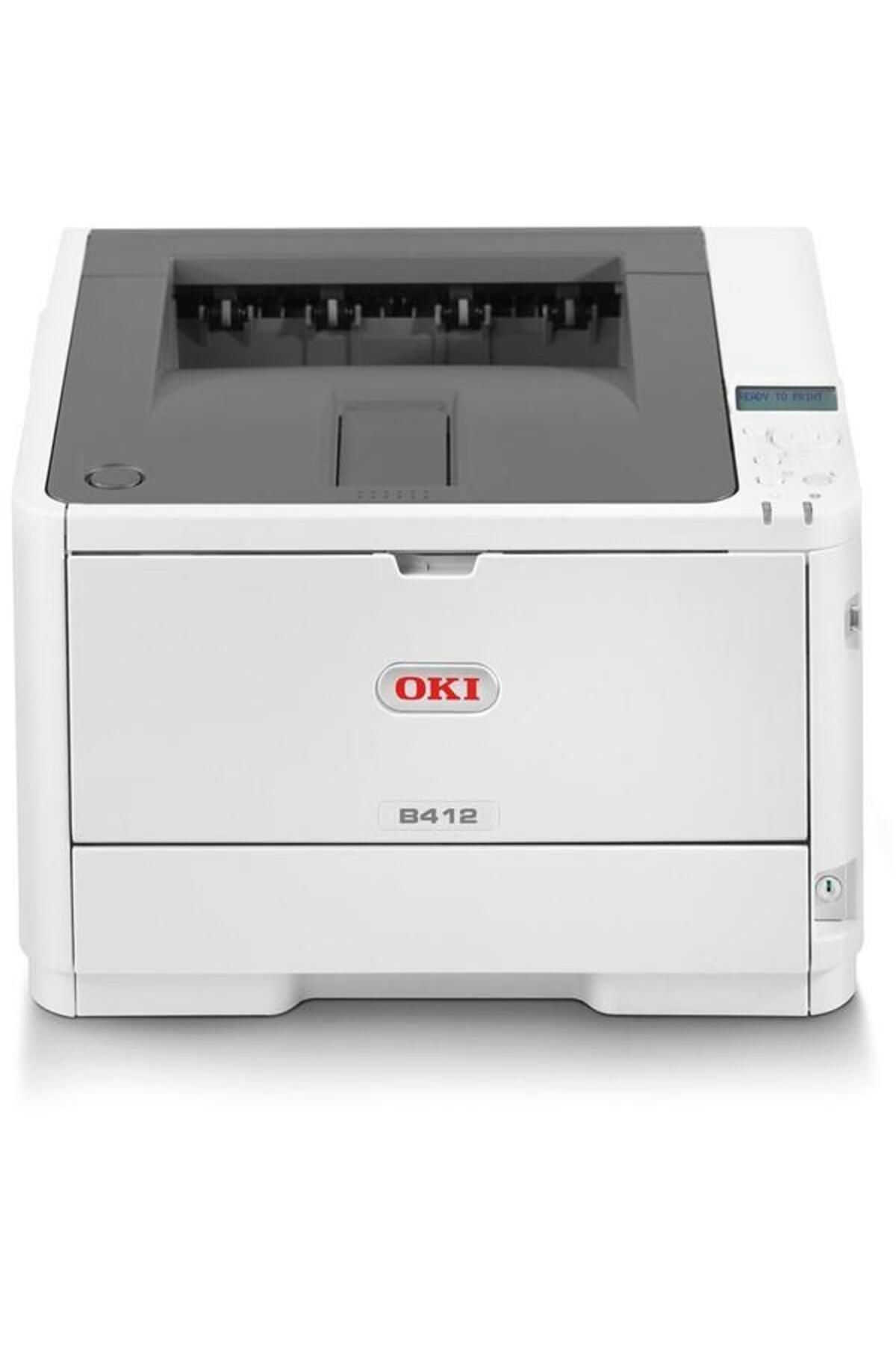 OKI 45762002 B412dn Euro A4 Tek Fonksiyonlu Siyah Lazer Yazıcı 33ppm