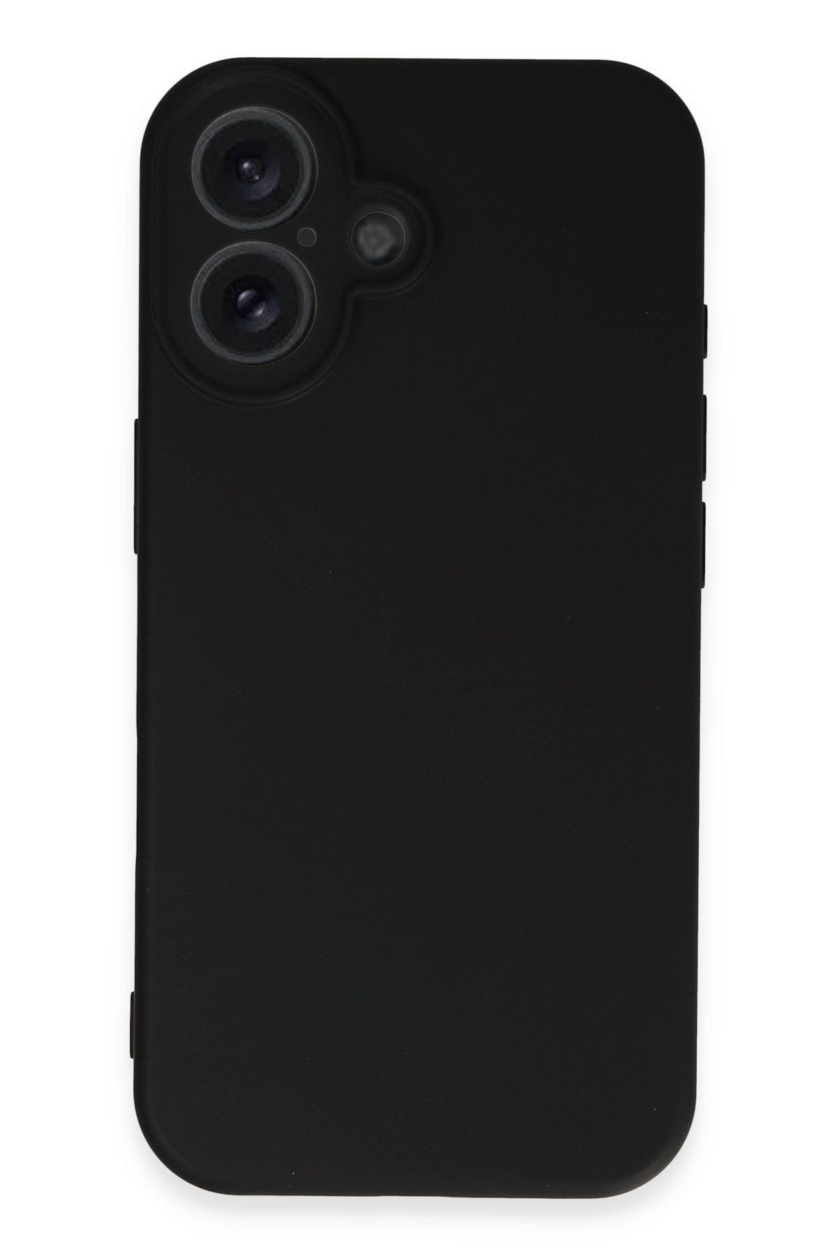 cepmoda iPhone 16 Uyumlu İnce Esnek Soft Rubber Telefon Kılıfı - SİYAH