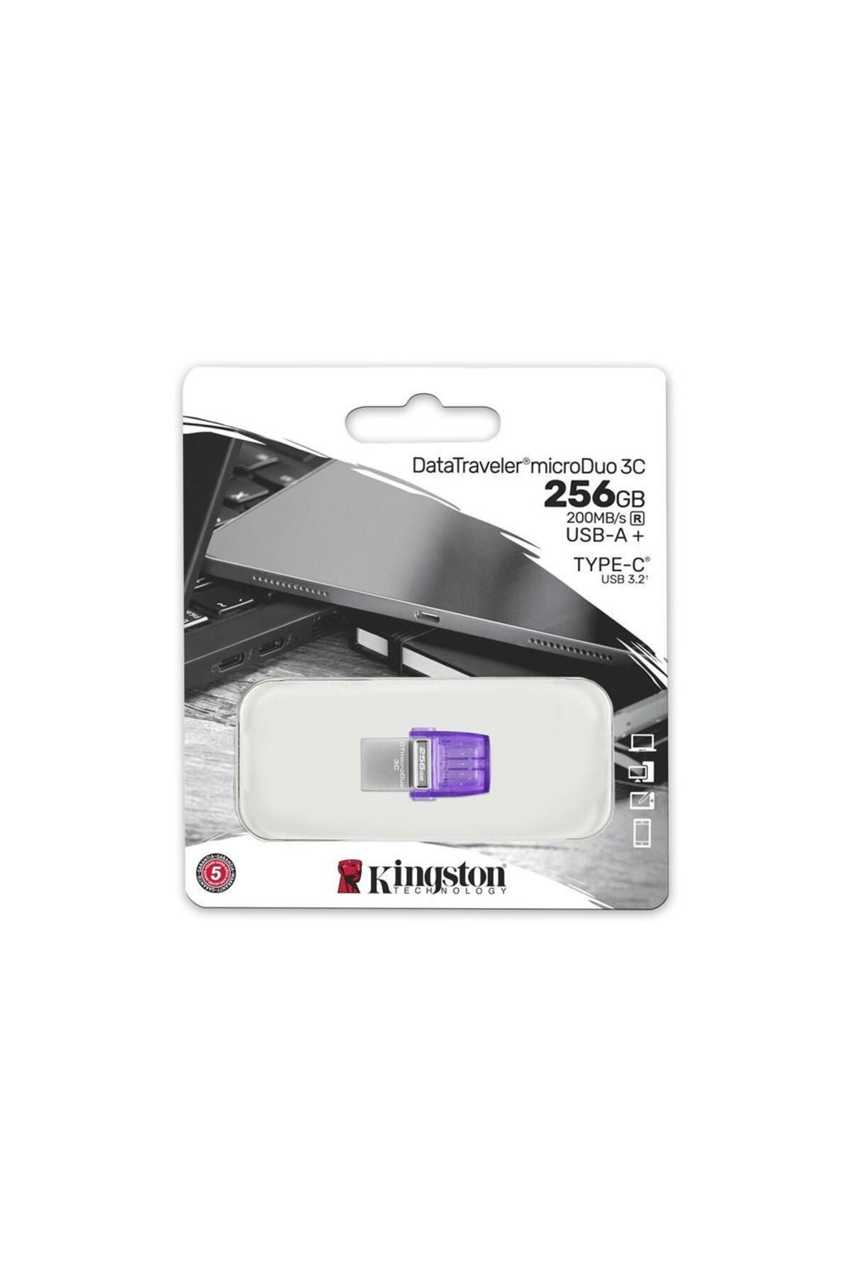 Dtduo3cg3-256gb Datatraveler Microduo 3c 200mb-s Dual Usb-a Usb-c Flash Bellek - 2