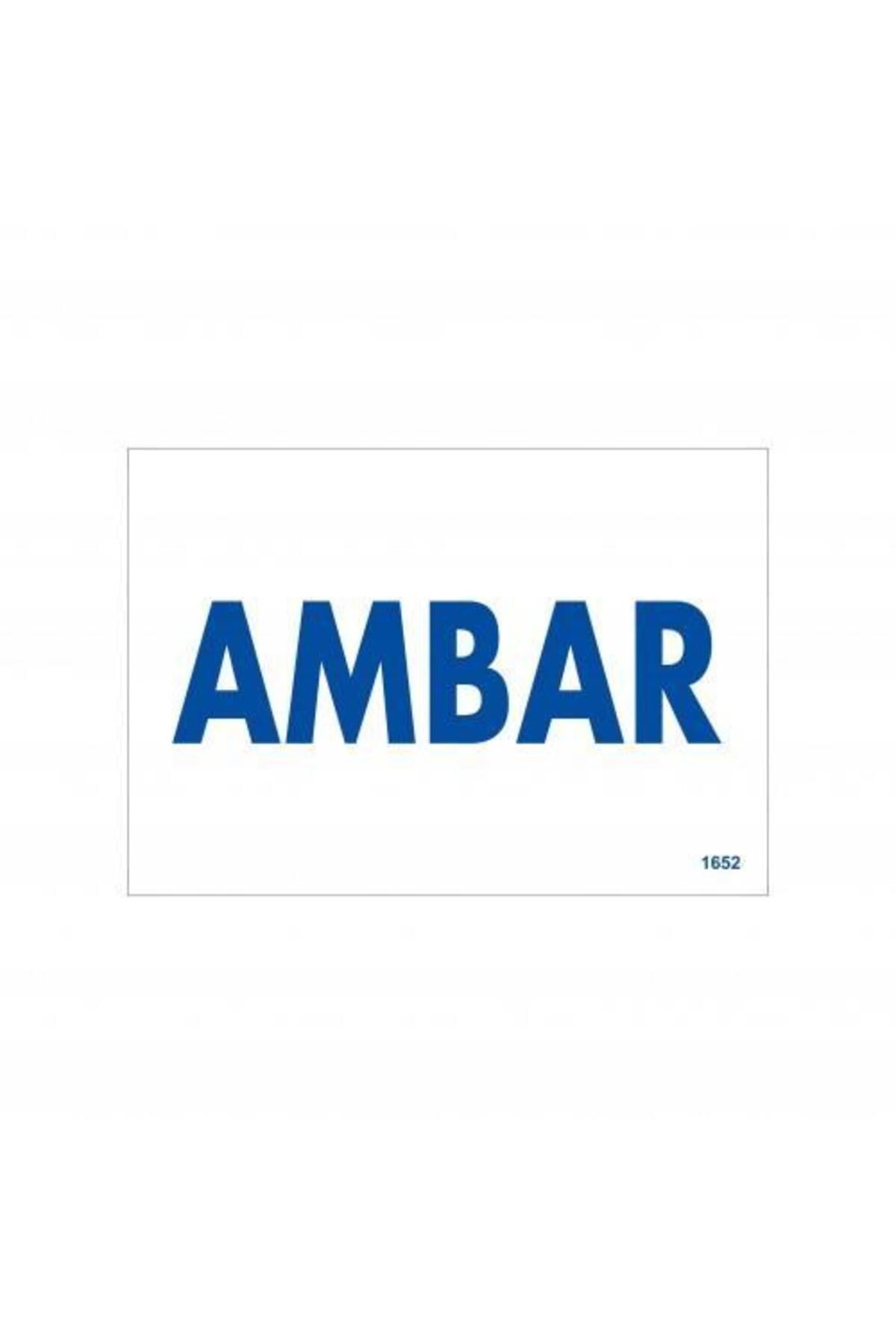 BilfolD Amabar Uyarı Levhası 17,5x25 KOD:1652