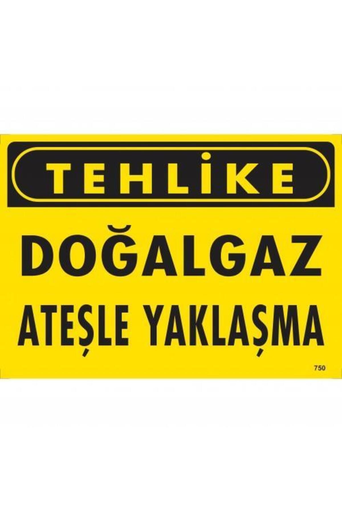 feifei Tehlike Doğalgaz Ateşle Yaklaşma Uyarı Levhası 25x35 KOD:750