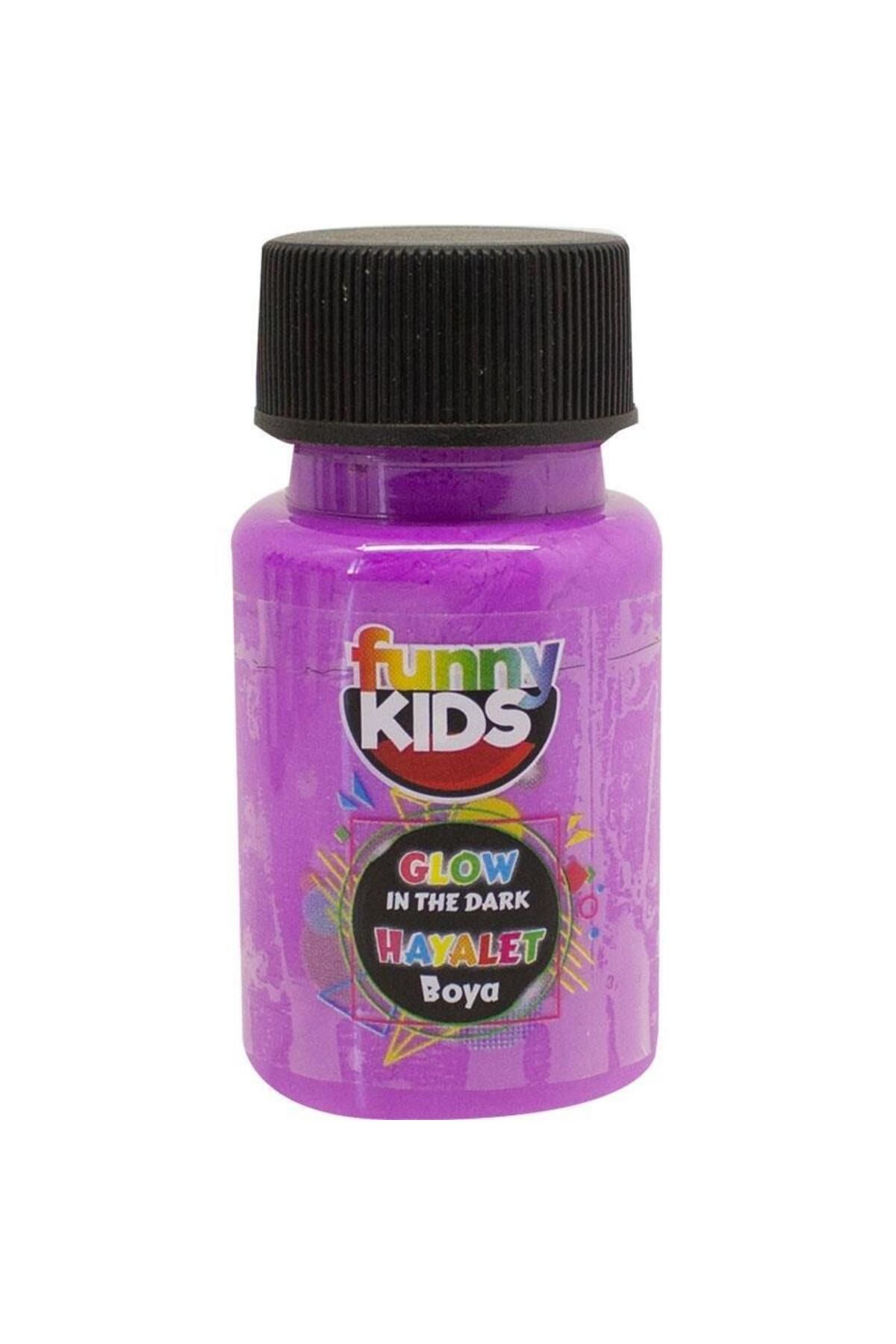 NLB TİCARET Rich 4486 Mor Funny Kids Glow In The Dark Hayalet Boya 50 cc