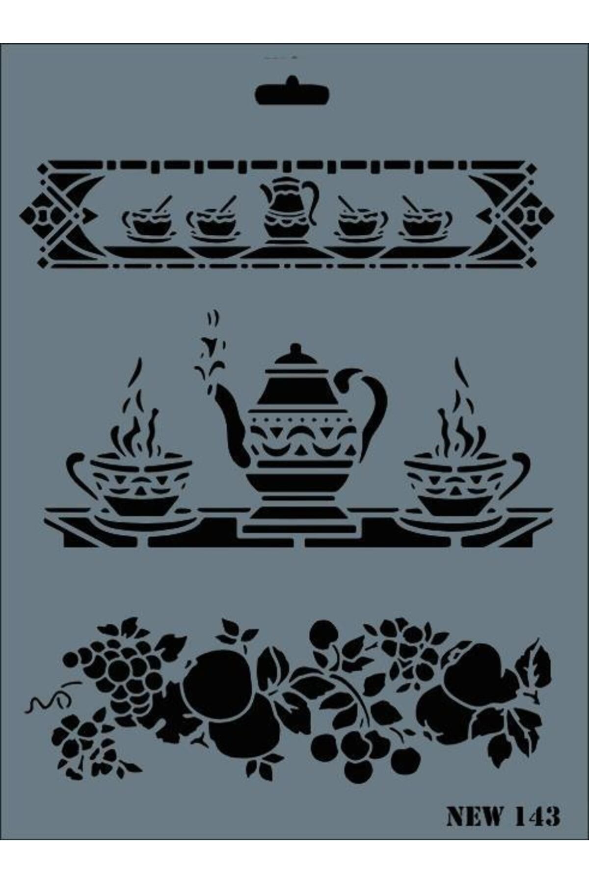 molli Rich New Seri N-143 Stencil 35x25 cm