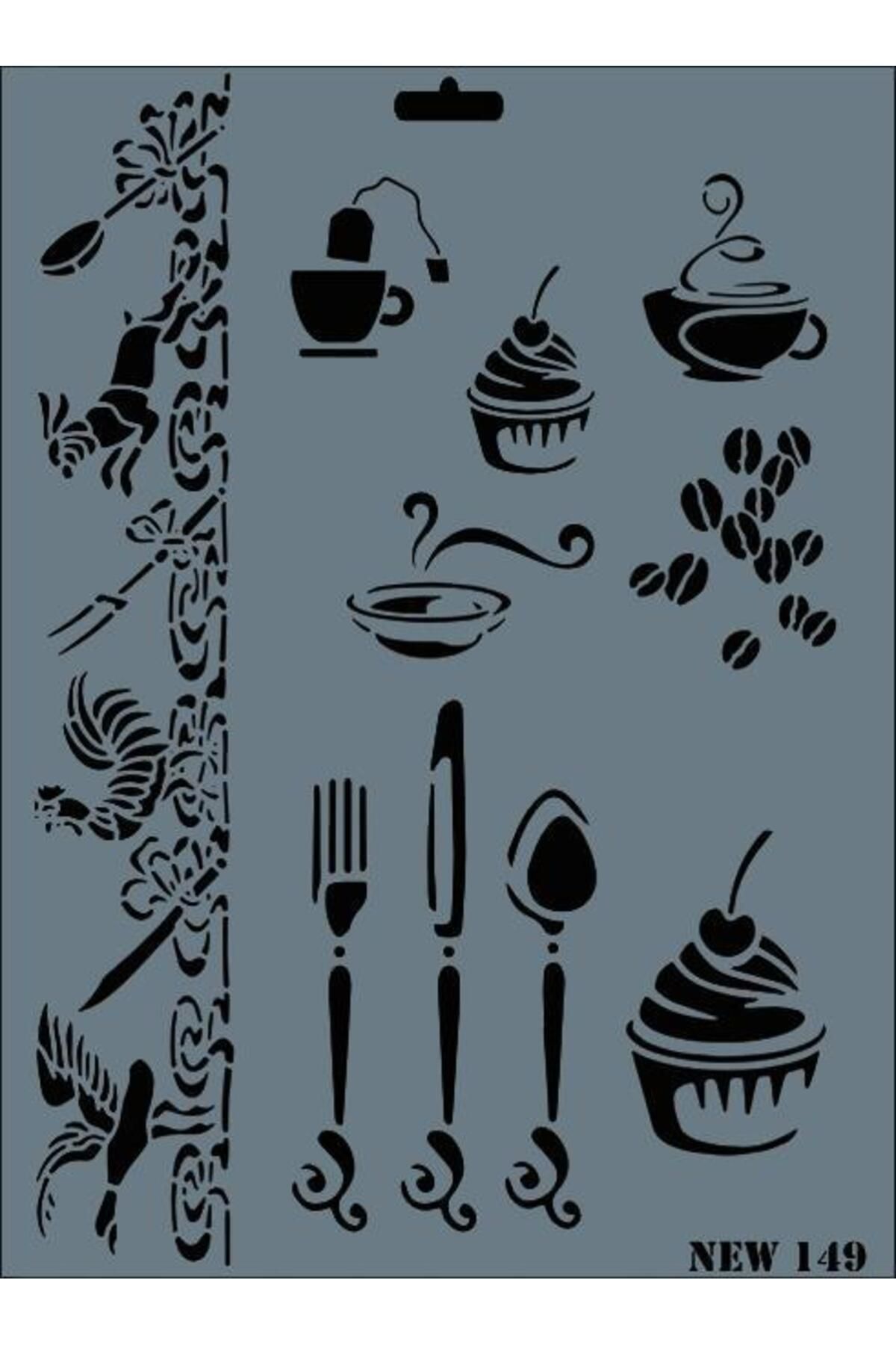 MyDrop Rich New Seri N-149 Stencil 35x25 cm