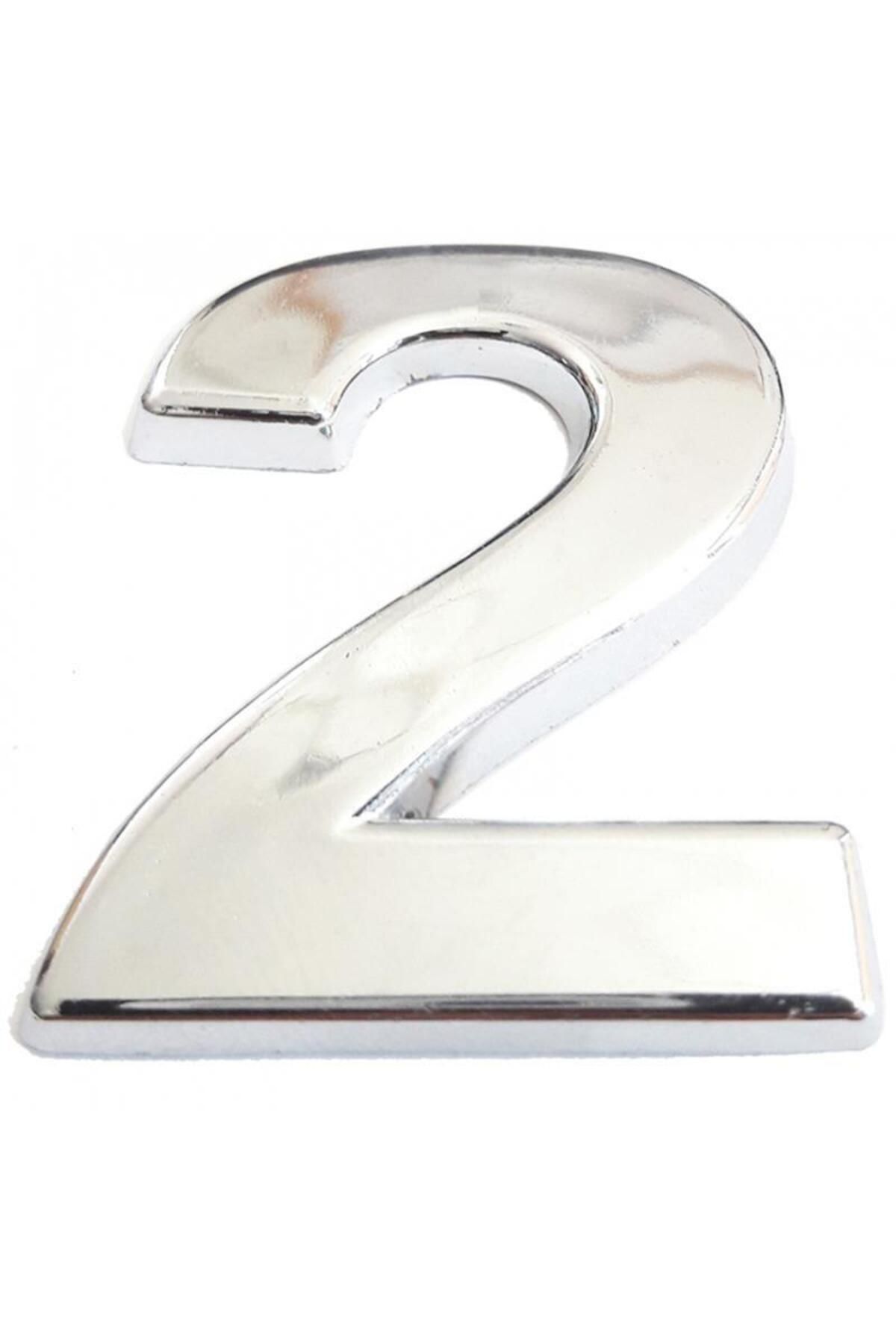 ıvırzıvırr Cemax Krom Yapışkanlı 2 Rakamı 5 cm