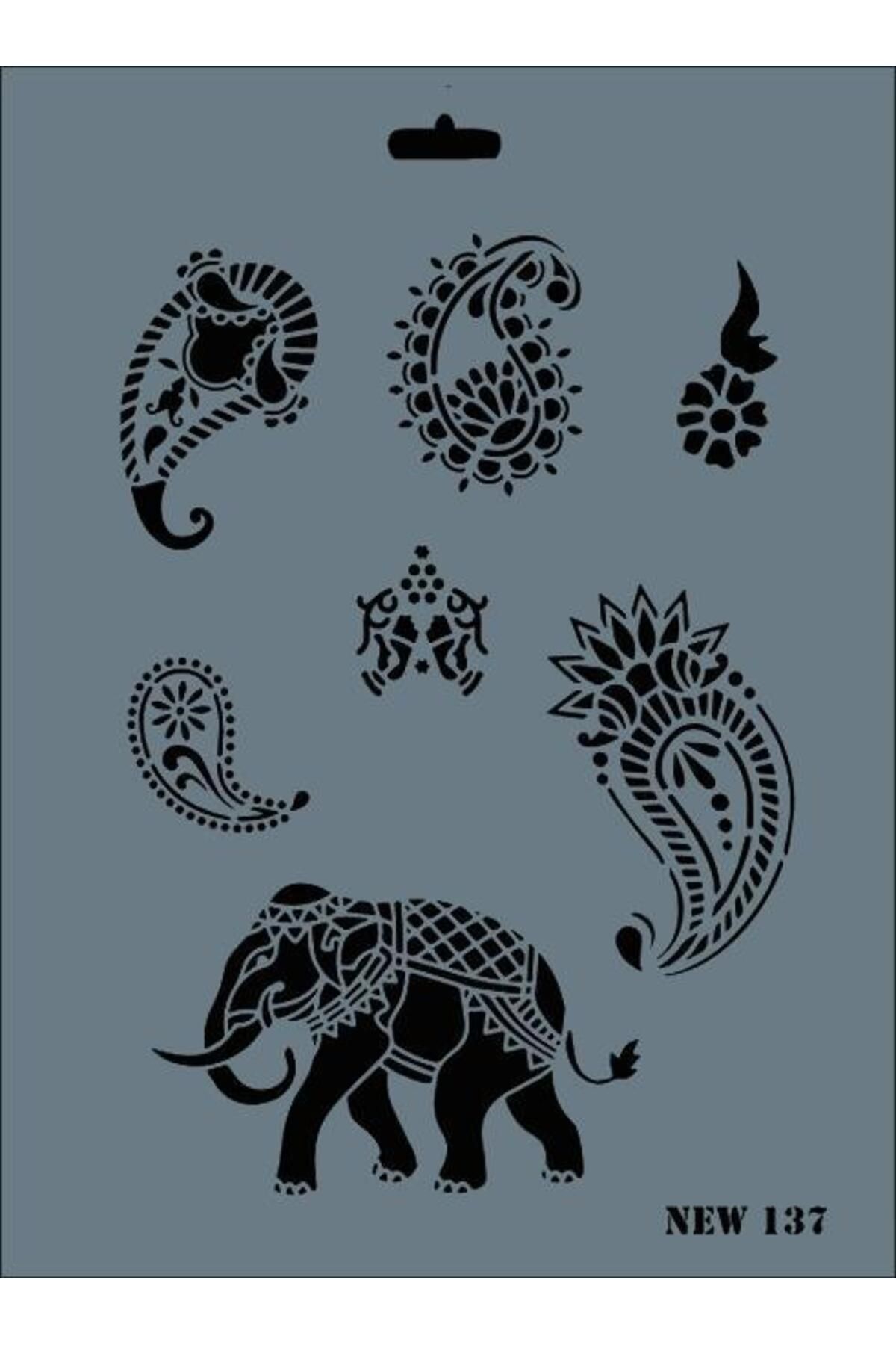 Angoravi Rich New Seri N-137 Stencil 35x25 cm