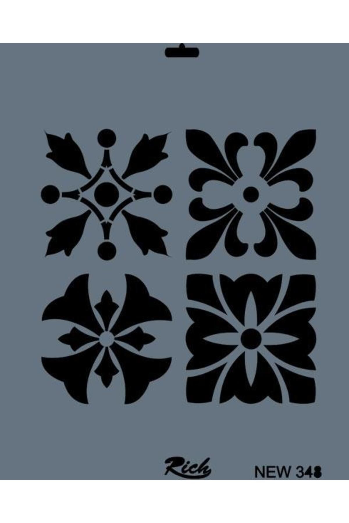 Angoravi Rich New Seri N-348 Stencil 35x25 cm