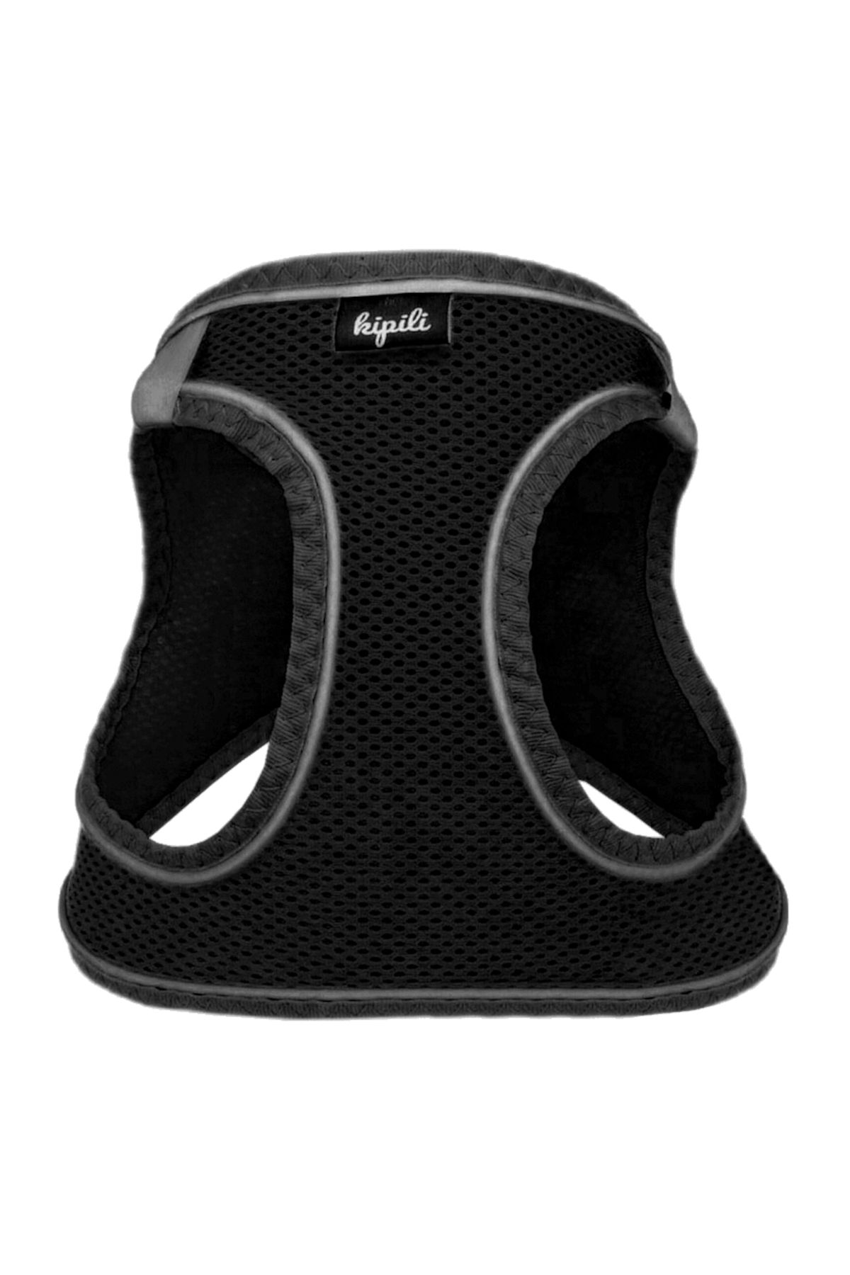 Angoravi Üç Kilitli Sportif Kedi Köpek Göğüs Tasması 32-40 cm Medium Siyah