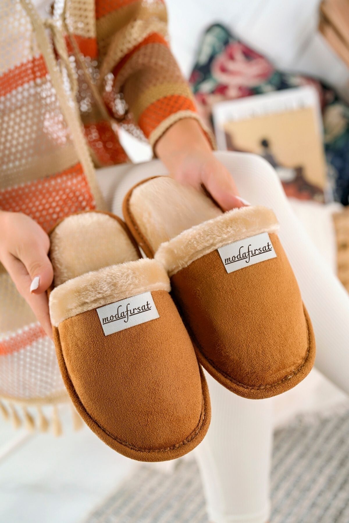 Modafırsat-Women's Winter Slippers - Pack of 3 Guest Dowry Bundle Bridal Casual House Slippers 4