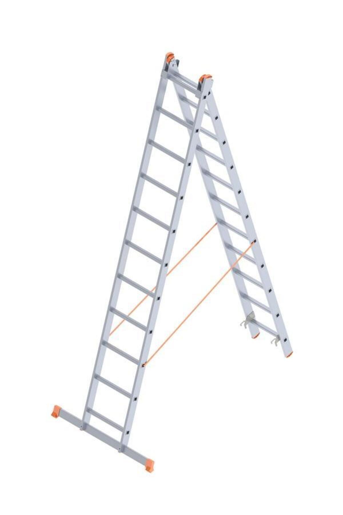 BilfolD Saraylı 2X11 A Tipi Sürgülü Merdiven 6,02 Metre