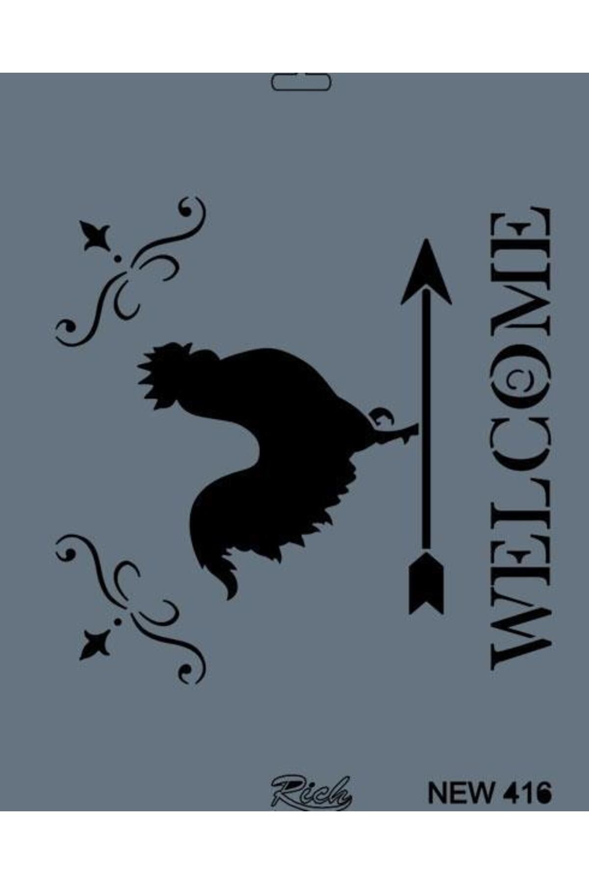 mikudesign Rich New Seri N-416 Stencil 35x25 cm