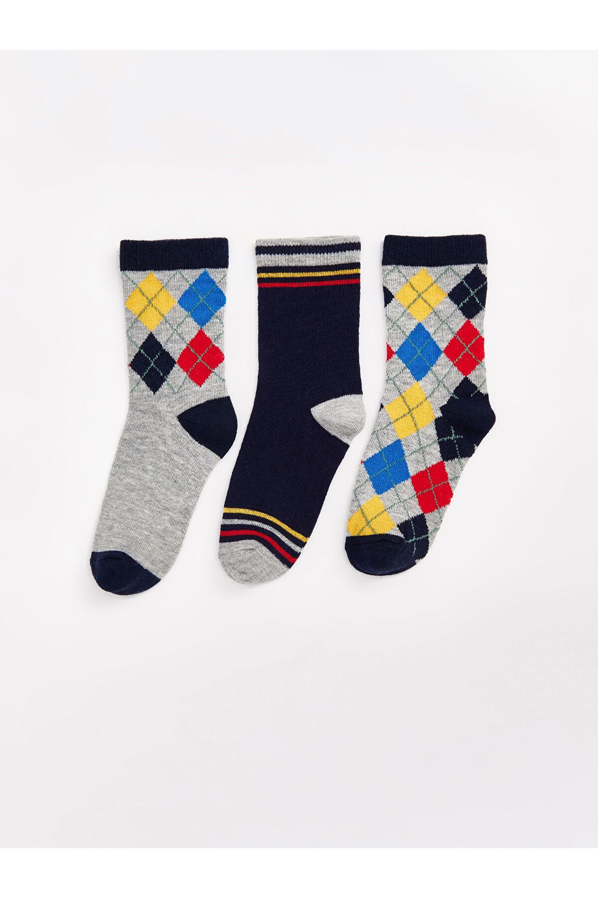 LC Waikiki-Lcwk Patterned Boy's Socks 3-Piece 1