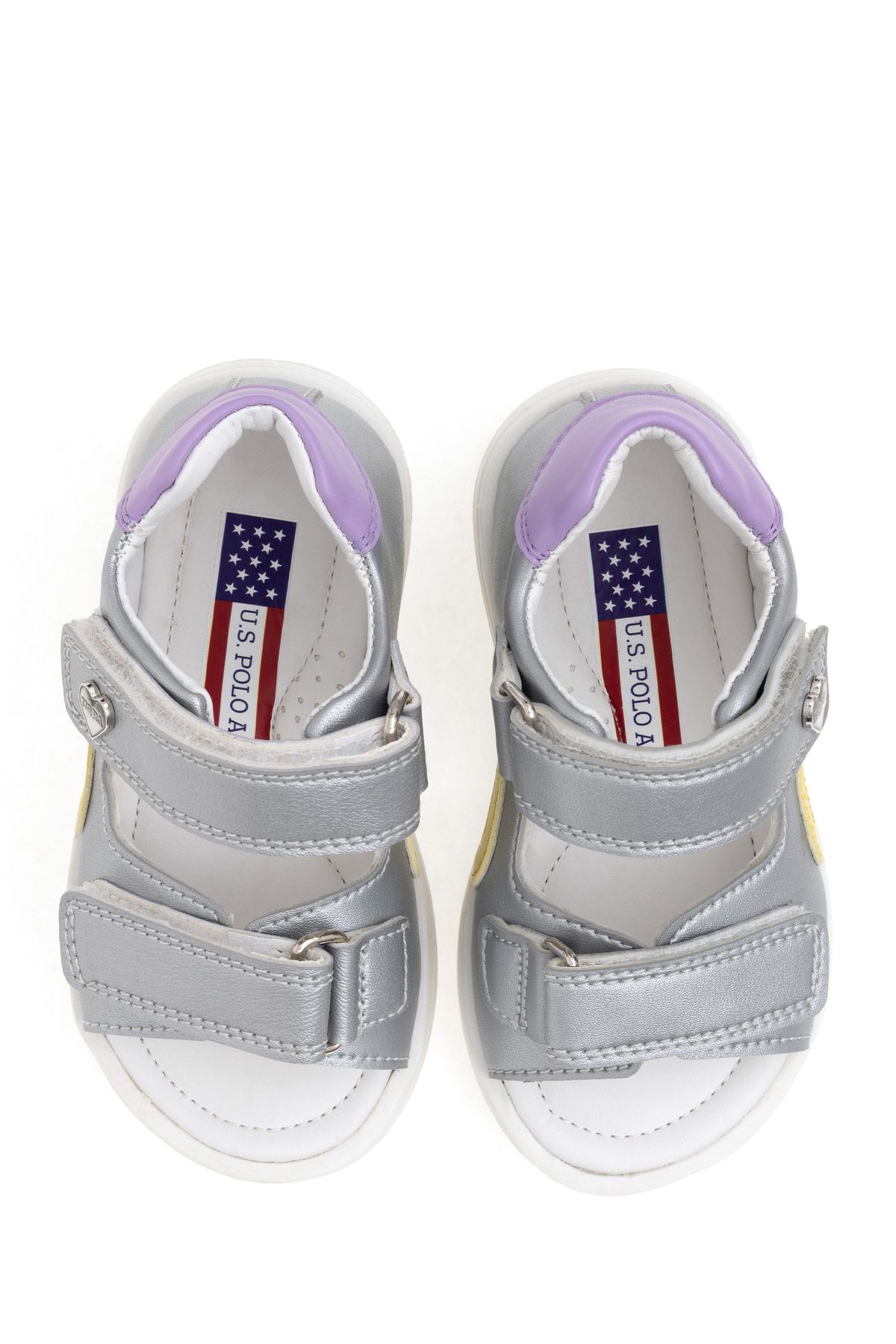 صندل خاکستری دخترانه و بچگانه VR107 اورجینال U.S. Polo Assn.