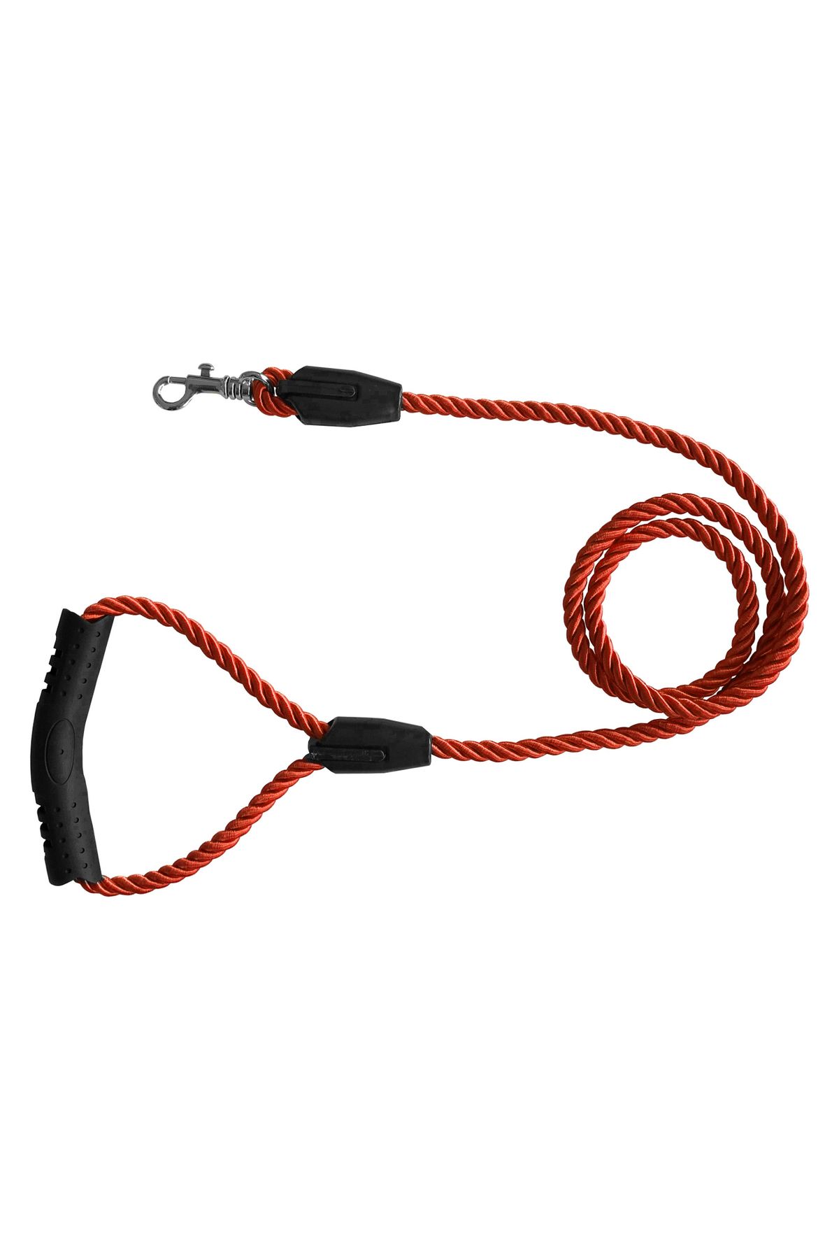 FAYMEM GLOBAL Üçlü Sarmallı Köpek Gezdirme Halatı 1 cm-120 cm Turuncu