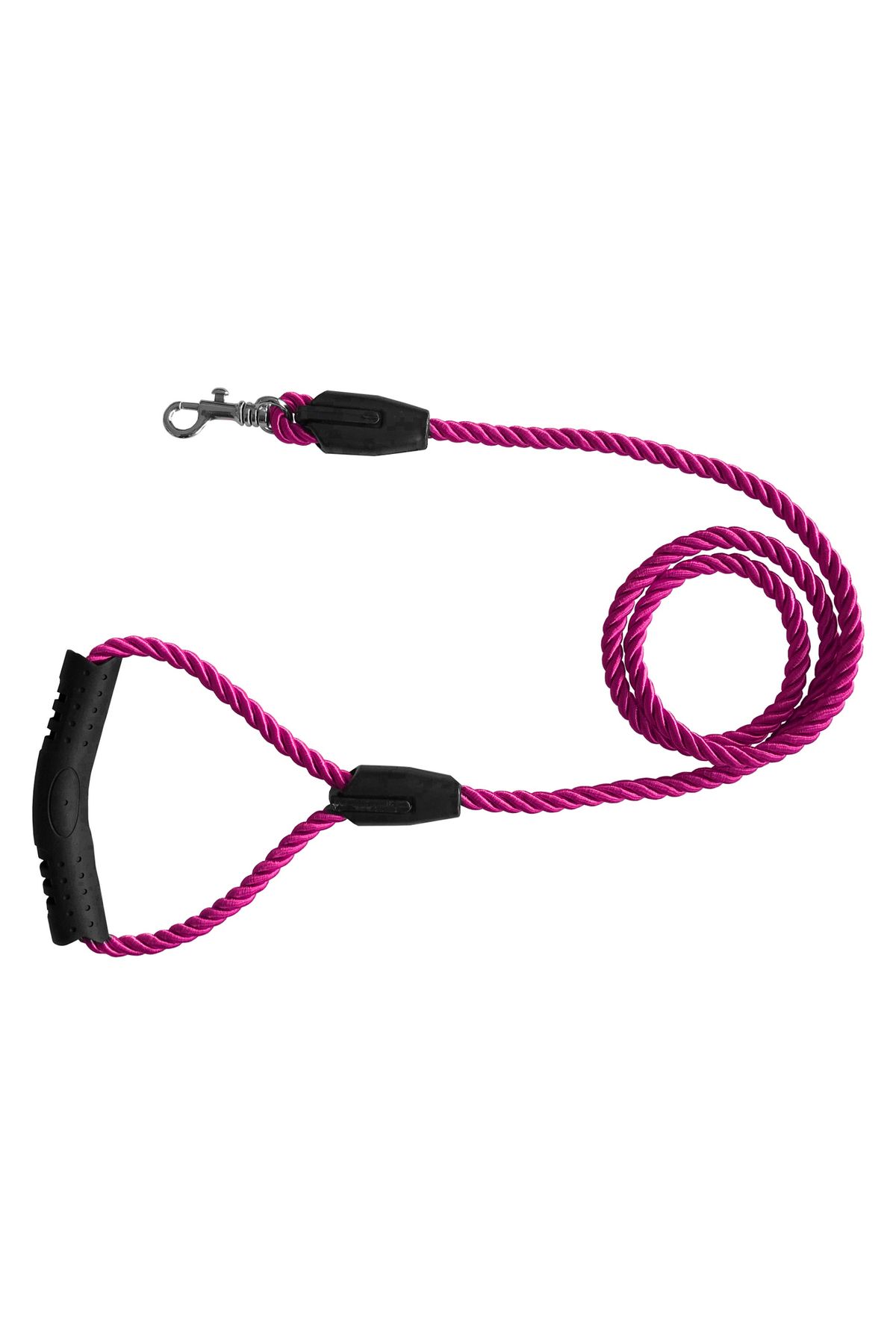 OEM Üçlü Sarmallı Köpek Gezdirme Halatı 1 cm-120 cm Pembe