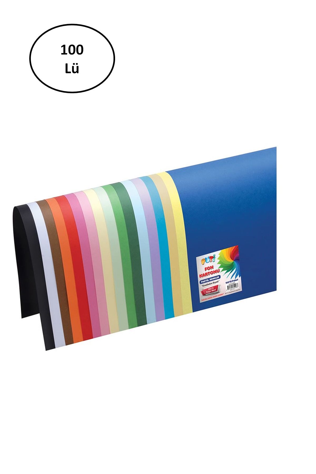 Royaleks Group Puti 2076 Fon Kartonu 50X70 Cm 100'Lü Açık Yeşil