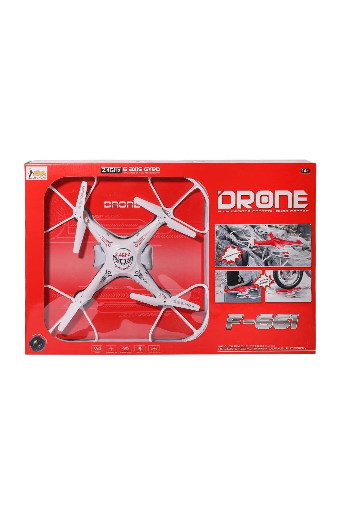 Genel Markalar 22571-F661 Kameralı Drone Quadcopter -Asya Oyuncak