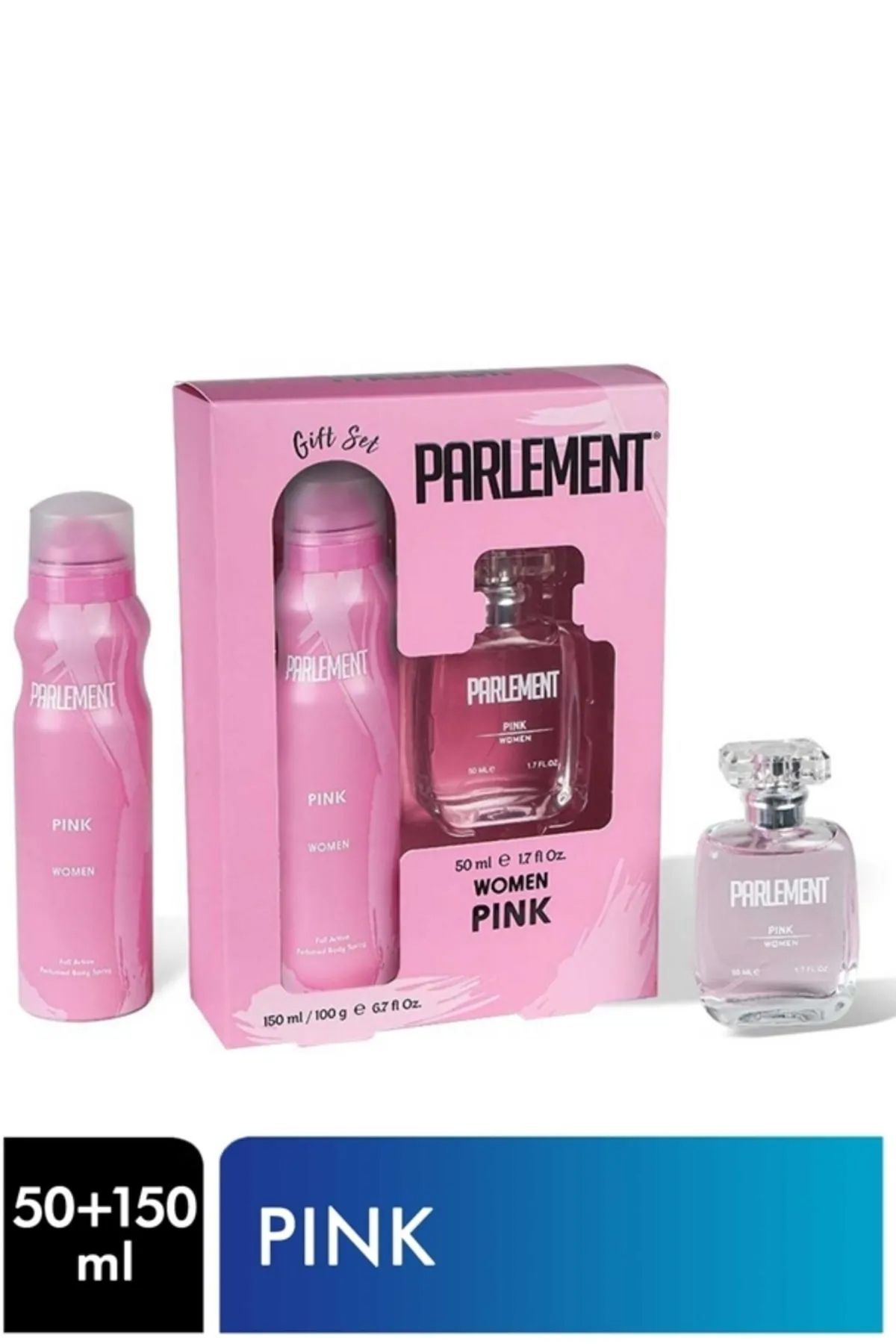 biltekno Parlement 50 Ml Pink Kadın Parfüm + 150 Ml Deodorant Seti