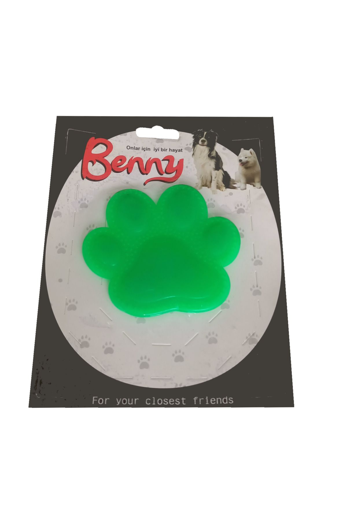 OEM Benny Köpek Oyuncağı Pati 9,5 x 9 cm Yeşil