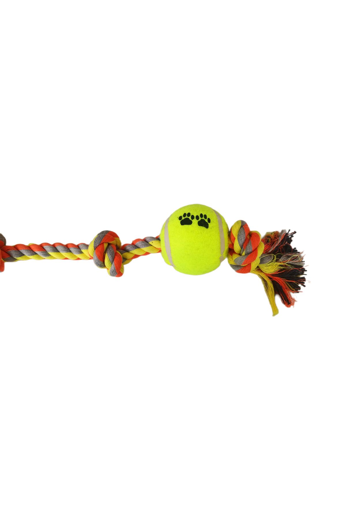 Angoravi Tenis Toplu Uzun Düğümlü Köpek Diş İpi 7-40 cm Sarı