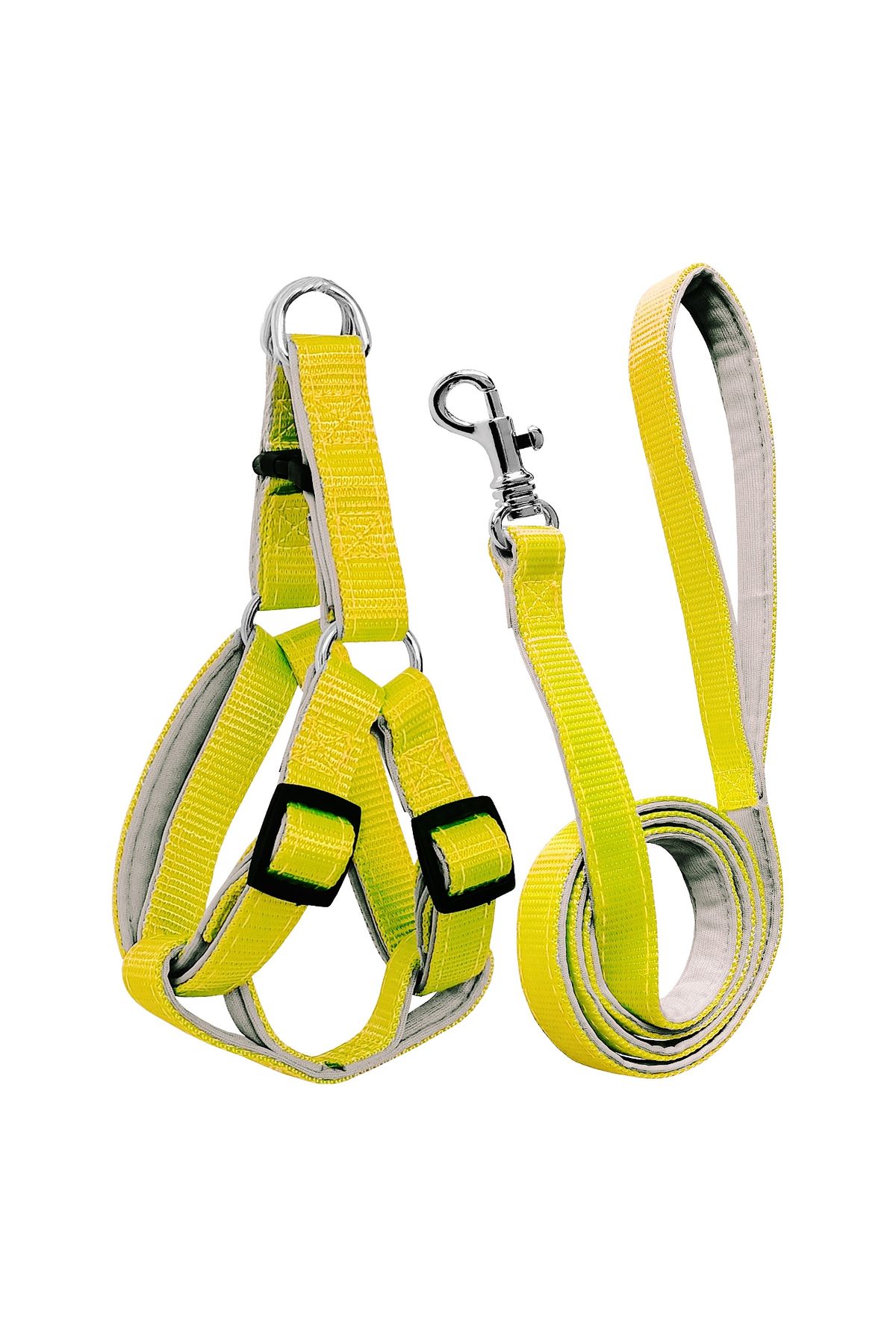 OEM Gezdirme Kayışlı Dokuma Köpek Göğüs Tasma Seti 40*60-110 cm Sarı