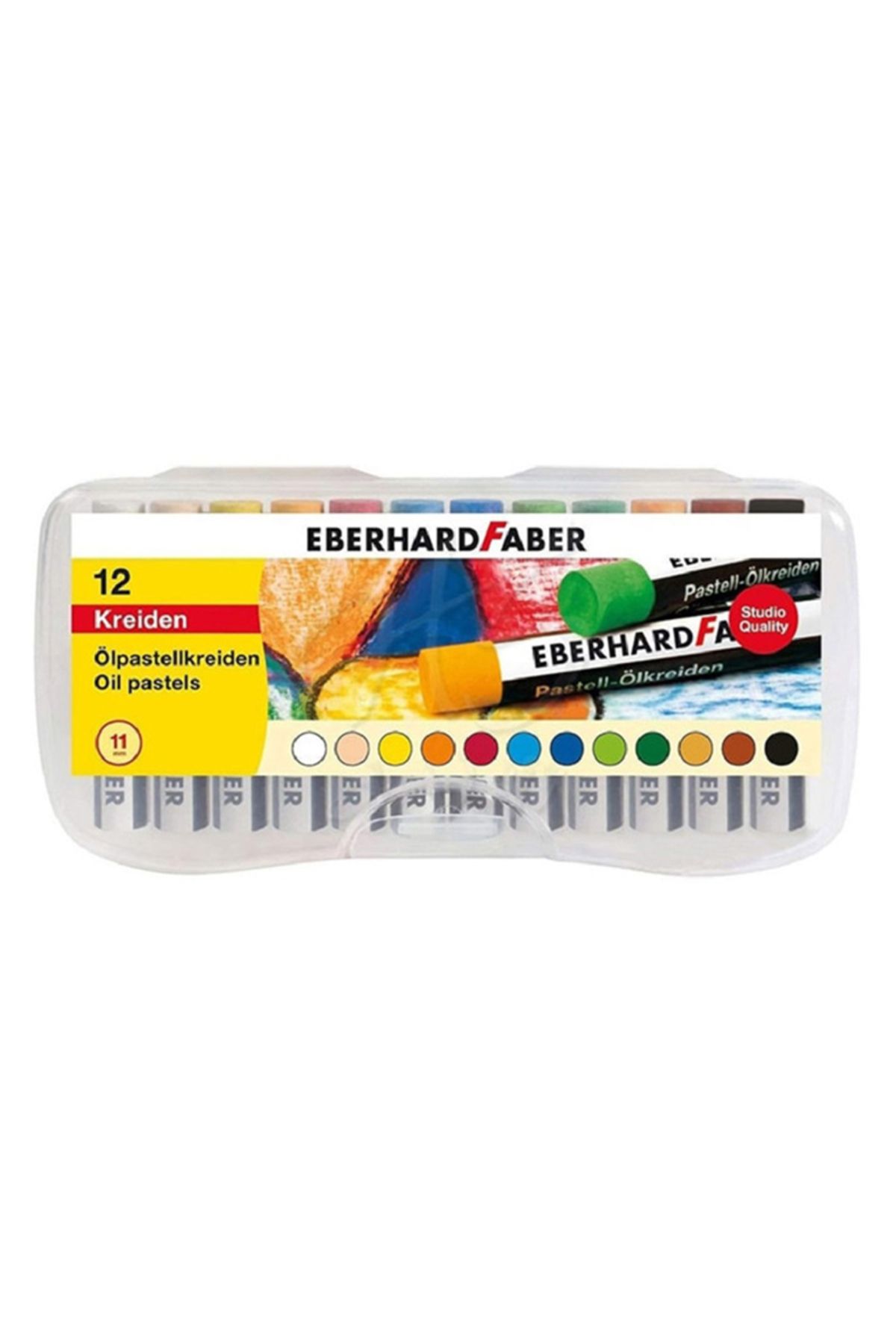 Eberhard Faber Eberhardfaber 12 Renk Pastel Boya Plastik Kutu Ef-522013