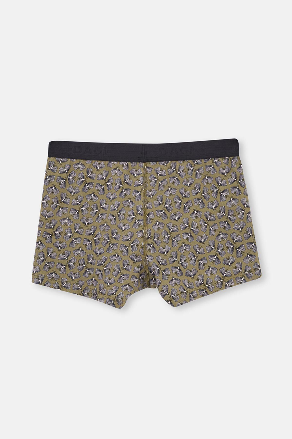 Dagi-Light Khaki 5210 Patterned Cotton Boxers 2