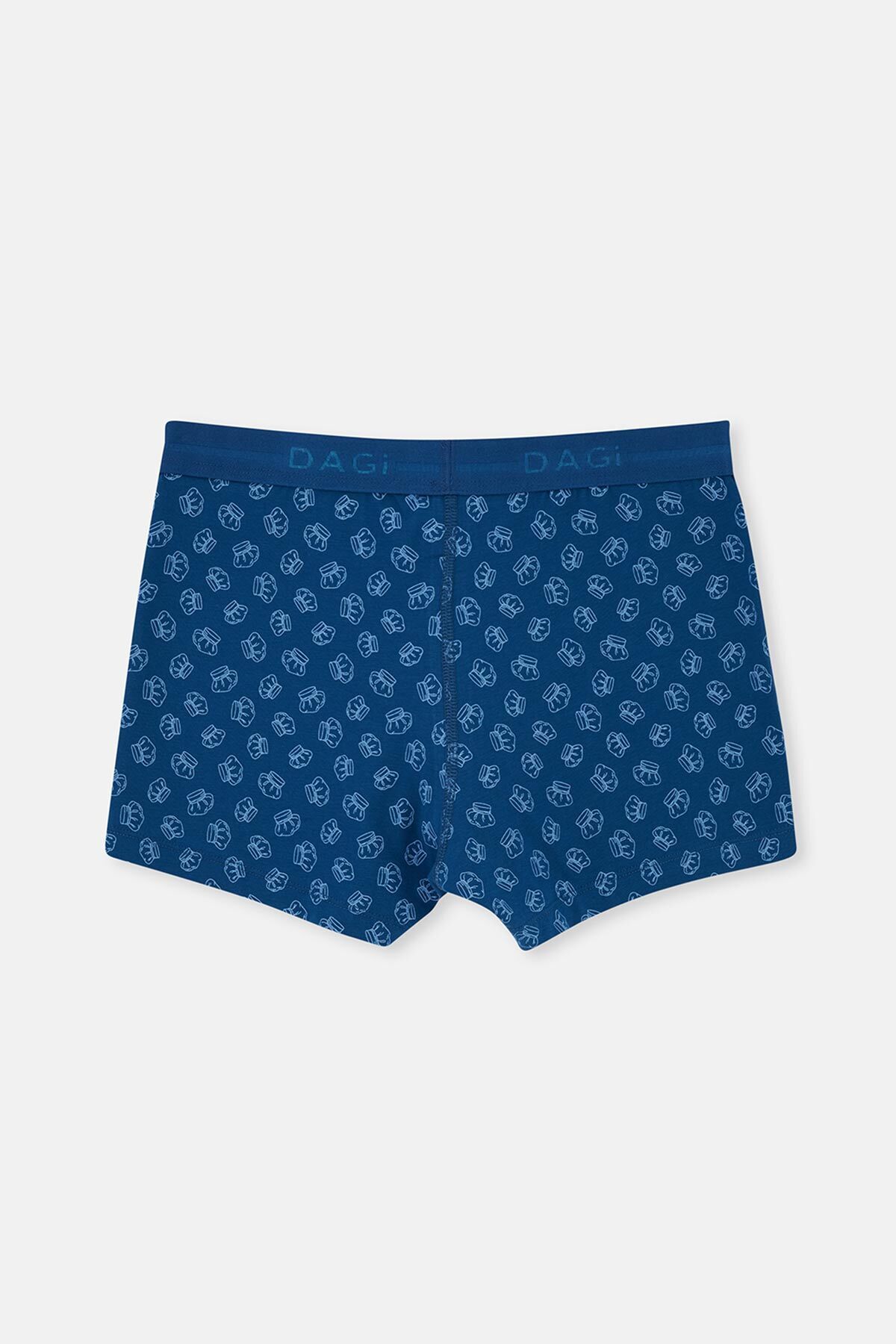 Dagi-Navy Blue 5210 2-Pece μοτίβο βαμβακερό μπόξερ 3