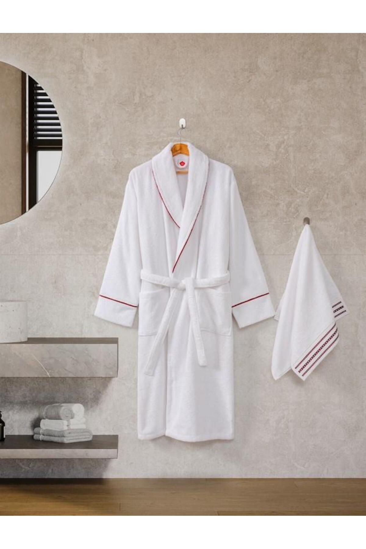 FAYMEM GLOBAL Classic Bornoz Seti Helya M-L Unisex