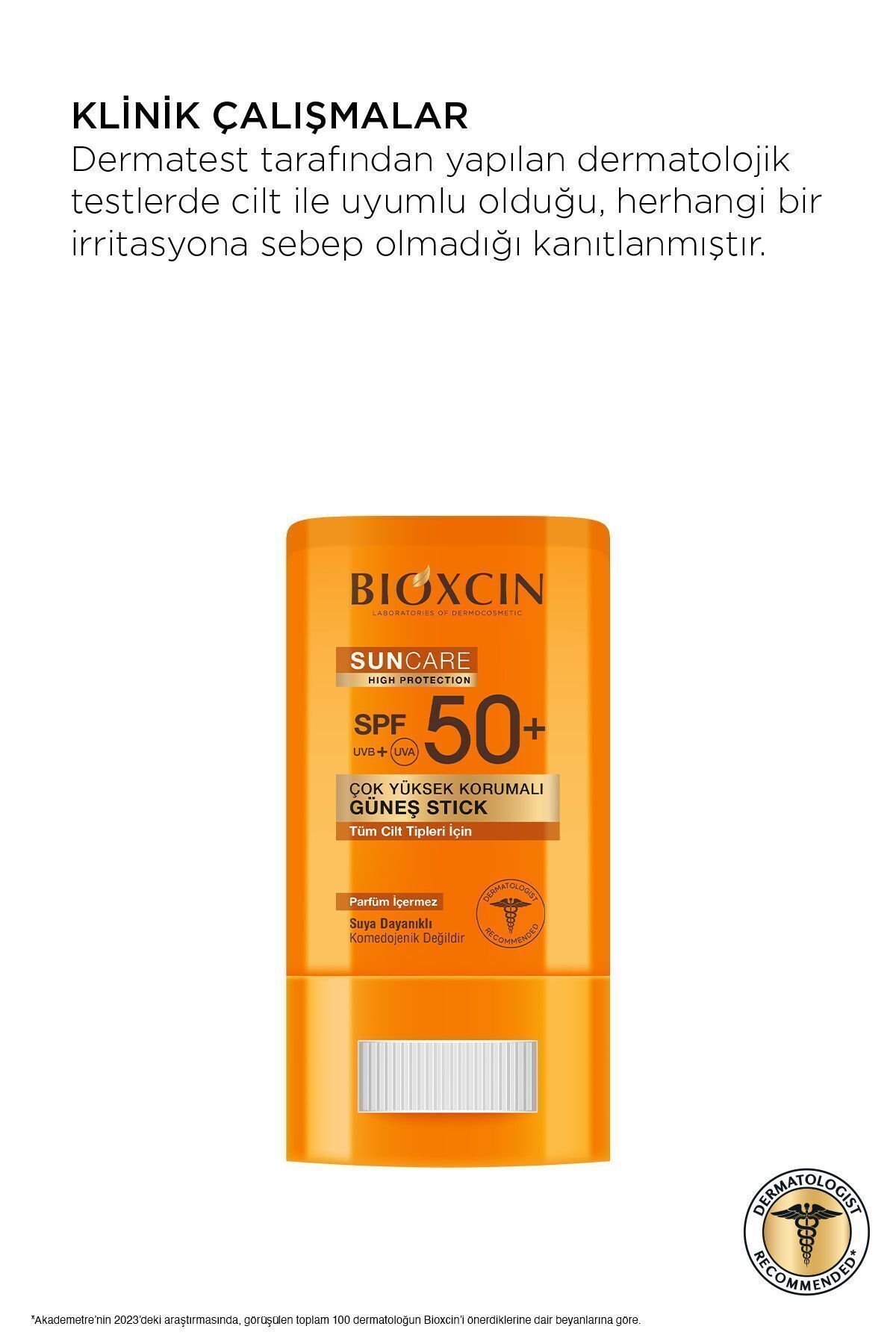 ضد آفتاب Bioxcin Sun Care Stick SPF 50 با محافظت بالا برای نواحی حساس