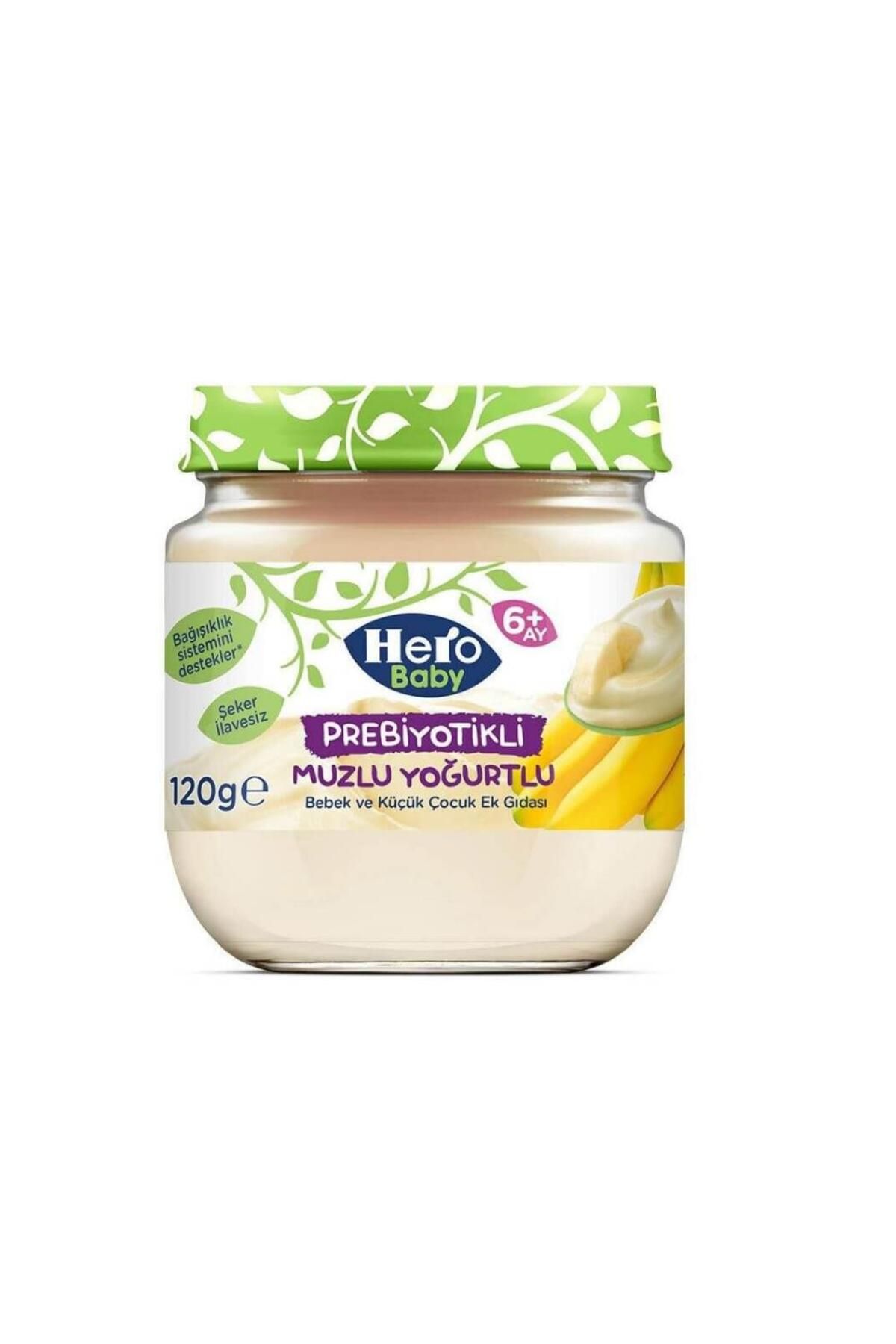 Hero Baby Prebiyotikli Muzlu Yoğurtlu Kavanoz Maması 120 gr