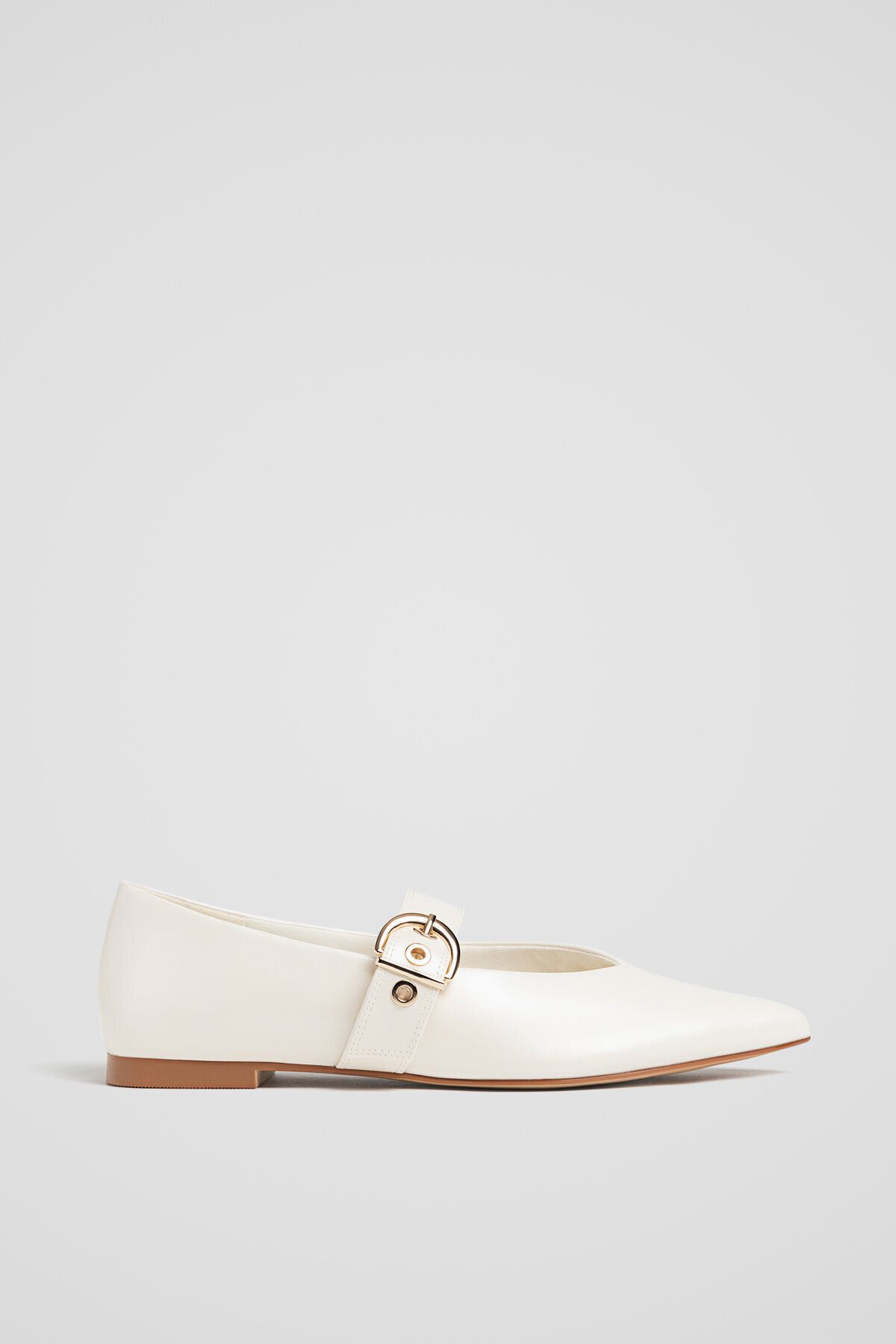 Stradivarius-Flats - Ecru - Flat 1