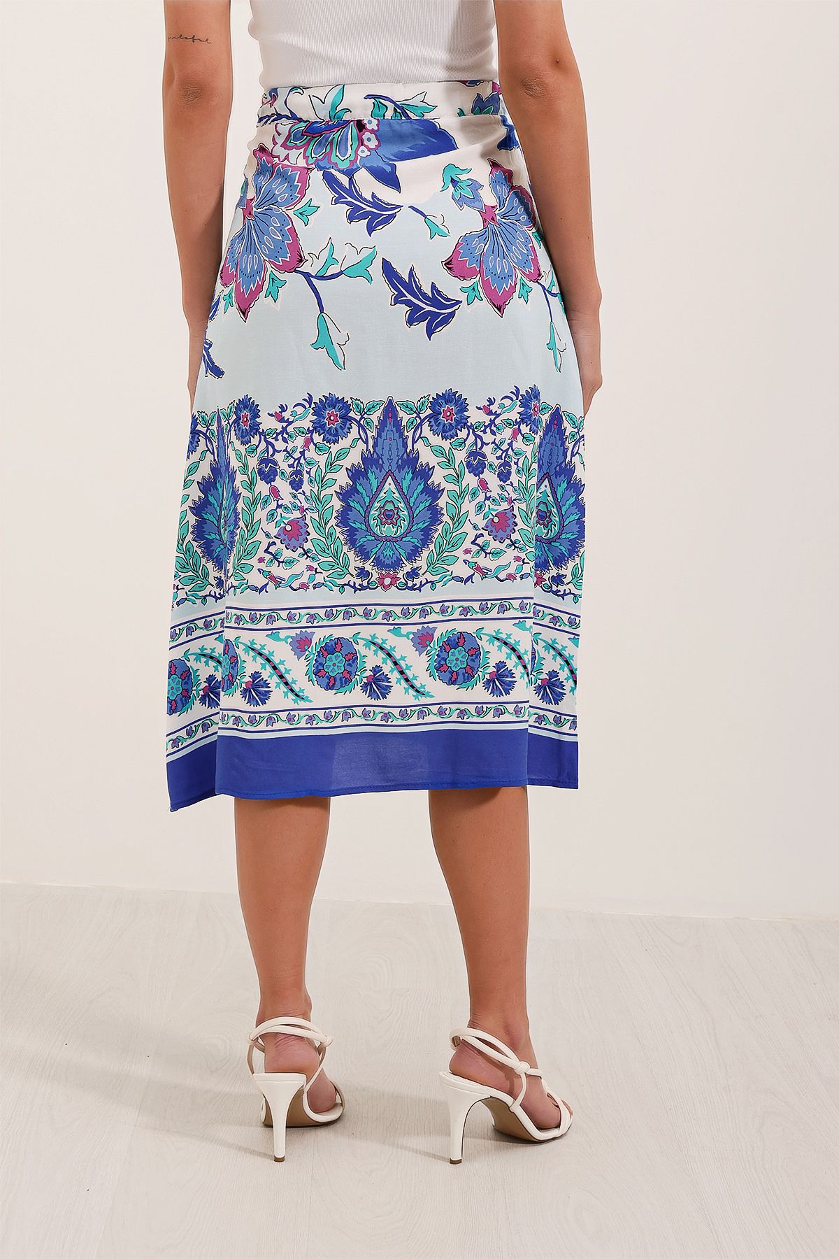 Bigdart-1899 Patterned Midi Skirt - Saks 4