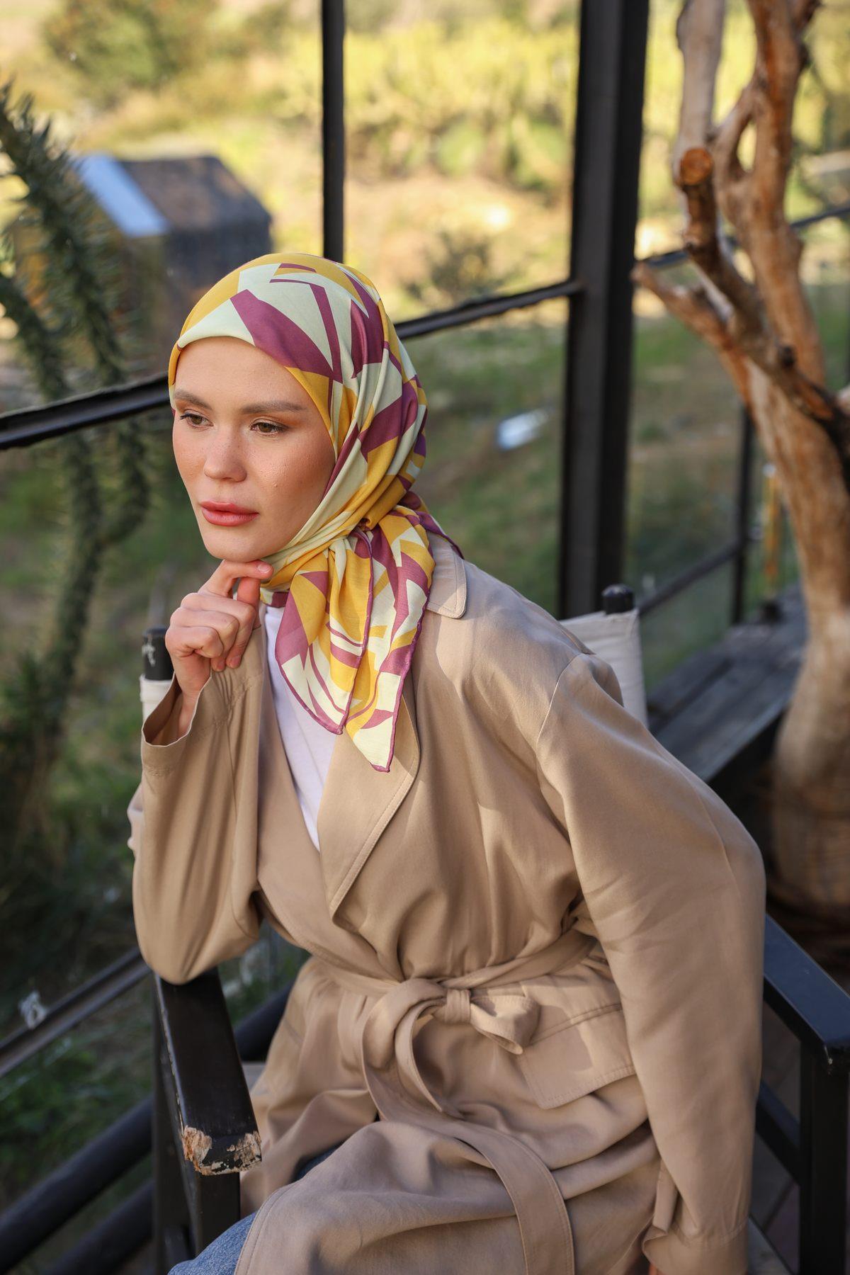 Nurşah Polyester Eşarp Desen 1