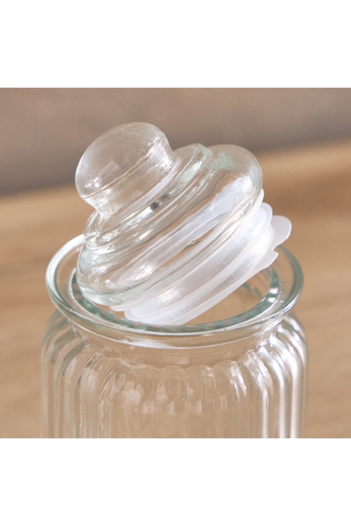 Home Box برطمان زجاجي مضلع أساسي - 300 مل