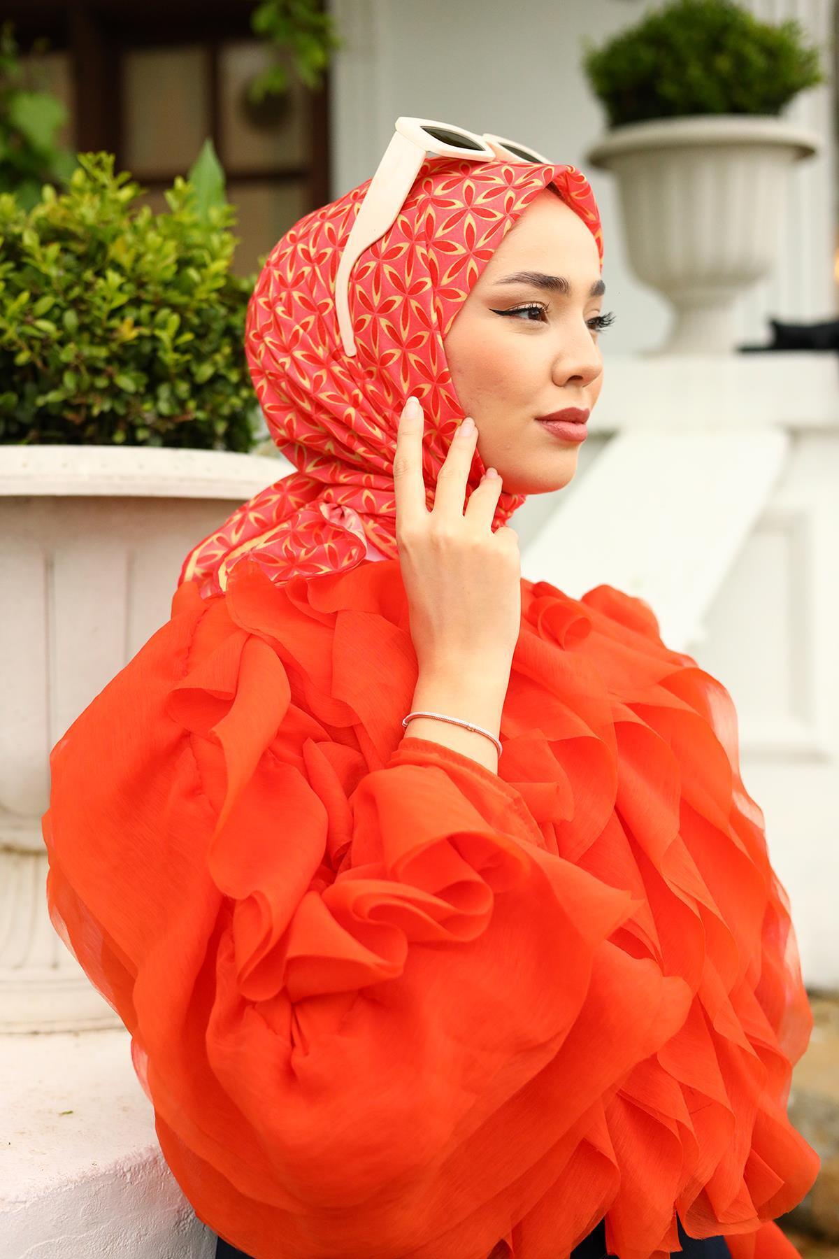 Silk Home-Soft Scarf - Model 73058-24 5