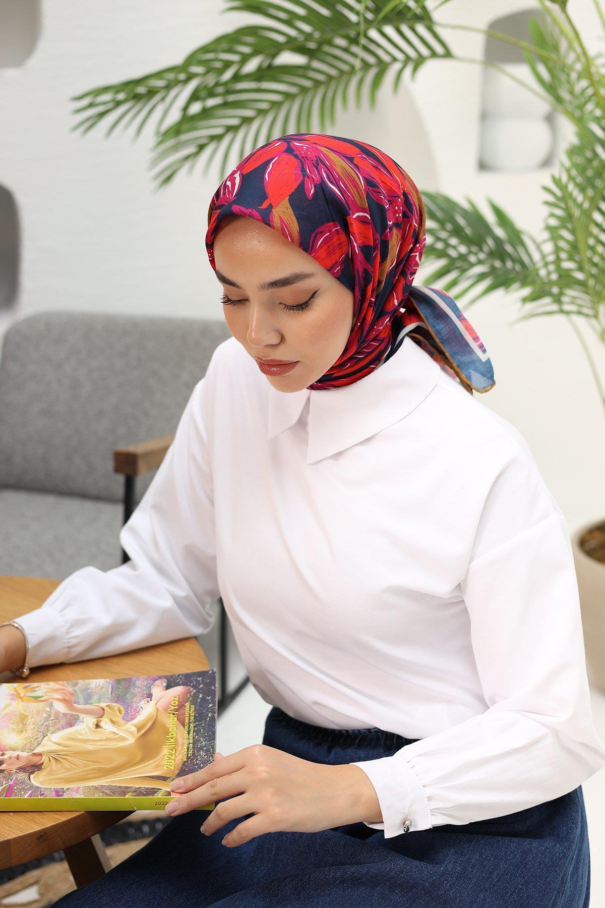 Silk Home-Soft Scarf - Model 73055-17 6