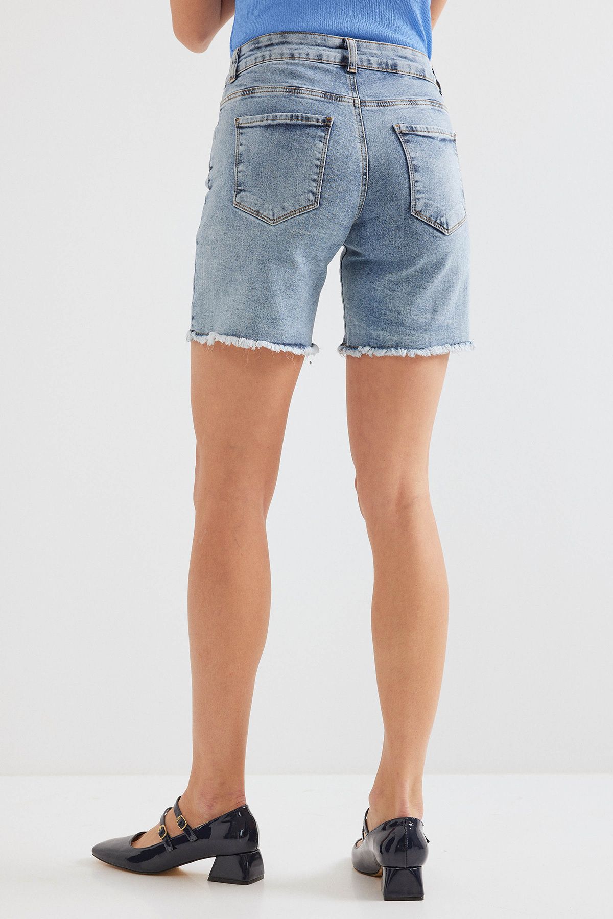 Bigdart-Blue 5331 Model Short Denim Shorts 8