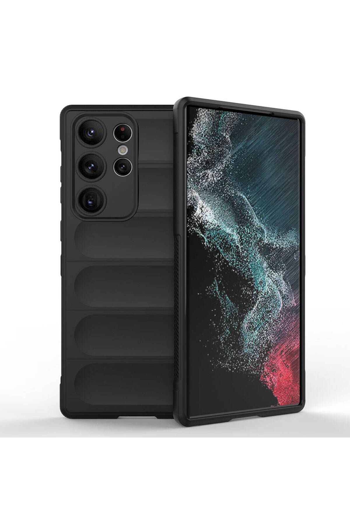Coverzone Galaxy S23 Ultra İle Uyumlu Kılıf TPU Oyuklu Arka Yüzey Z-Etnik Esnek O-tto Prime
