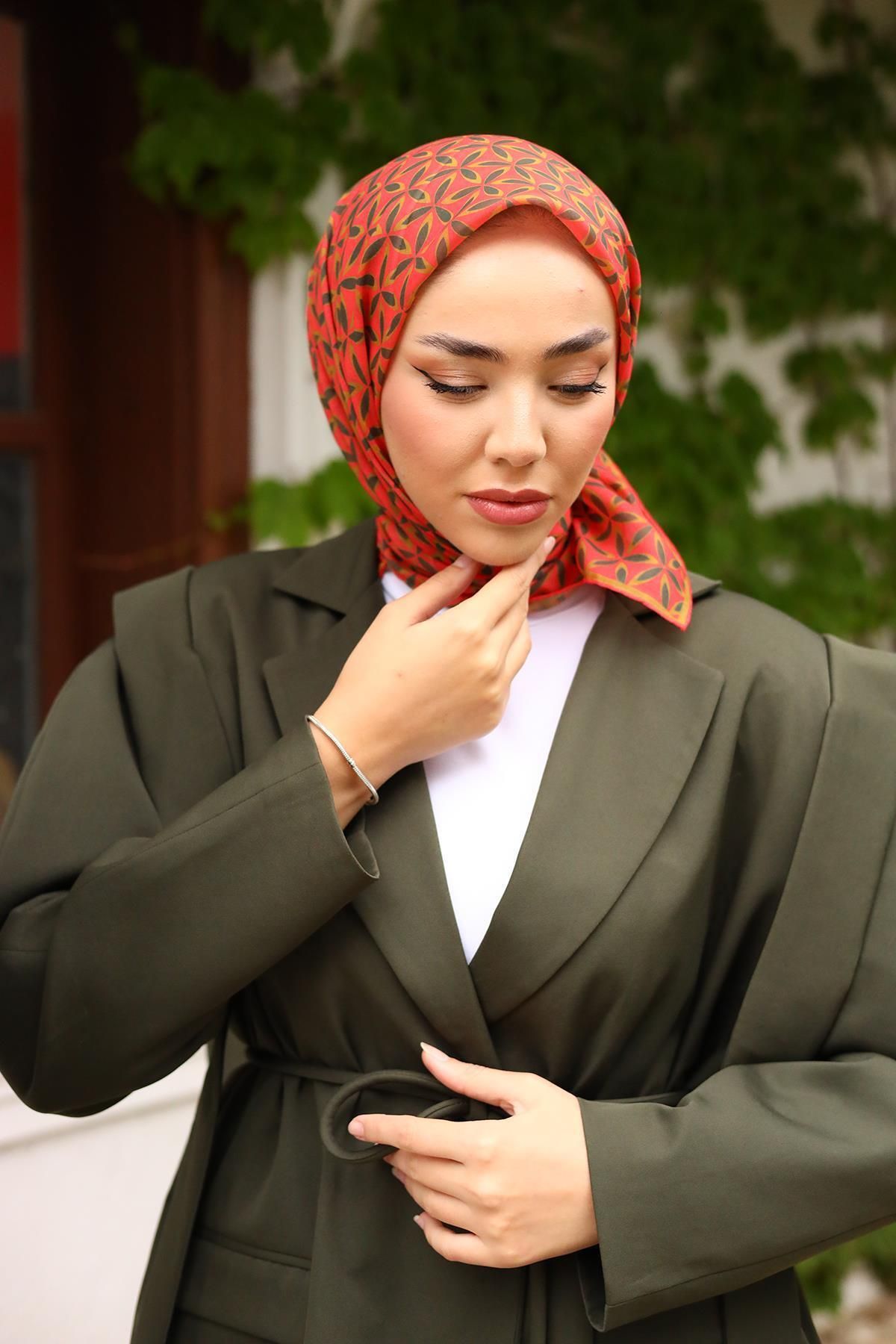 Silk Home-وشاح منزلي من الحرير الناعم 73058-25 3