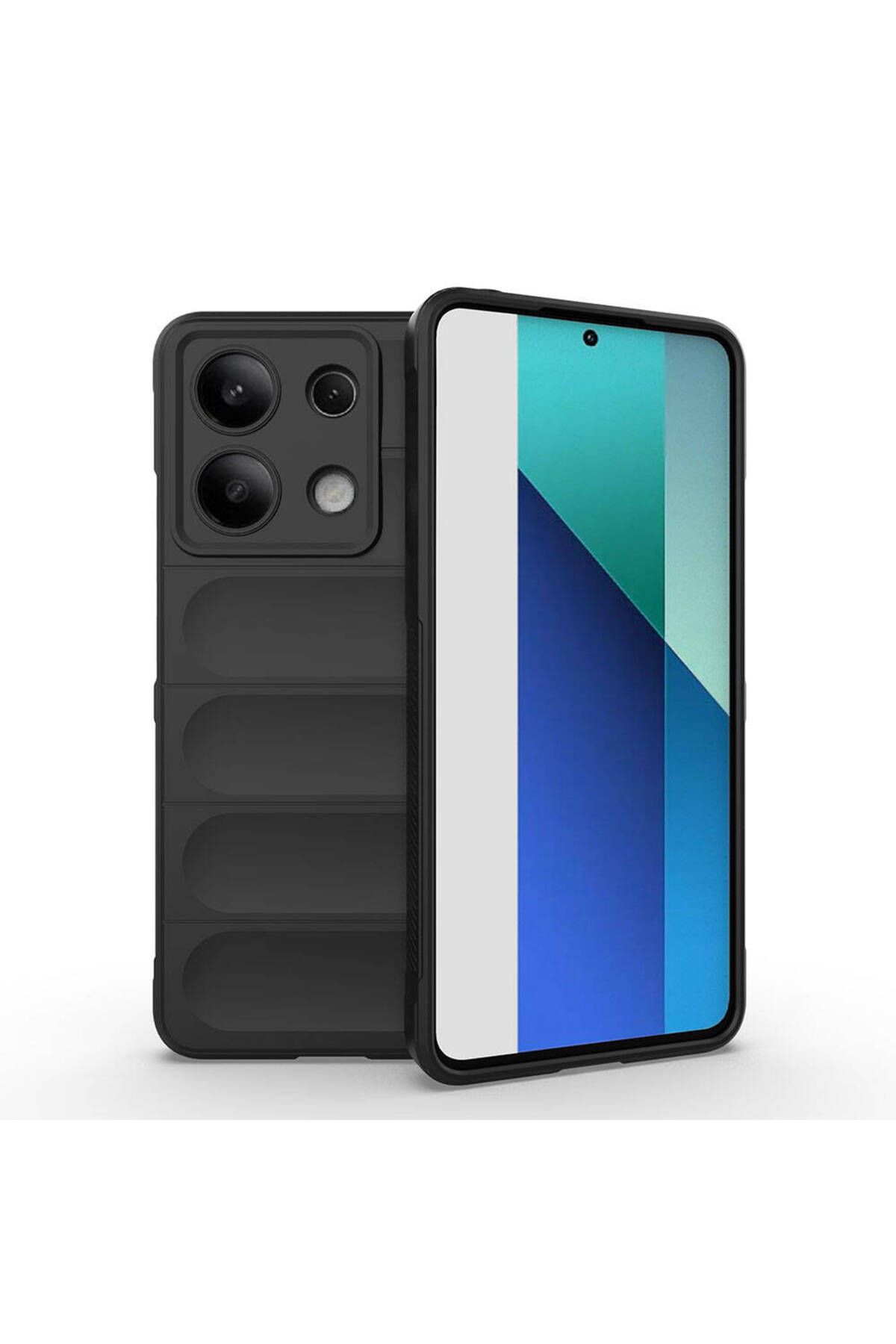 Coverzone Xiaomi Redmi Note 13 4G İle Uyumlu Kılıf TPU Oyuklu Arka Yüzey Z-Etnik Esnek O-tto Prime