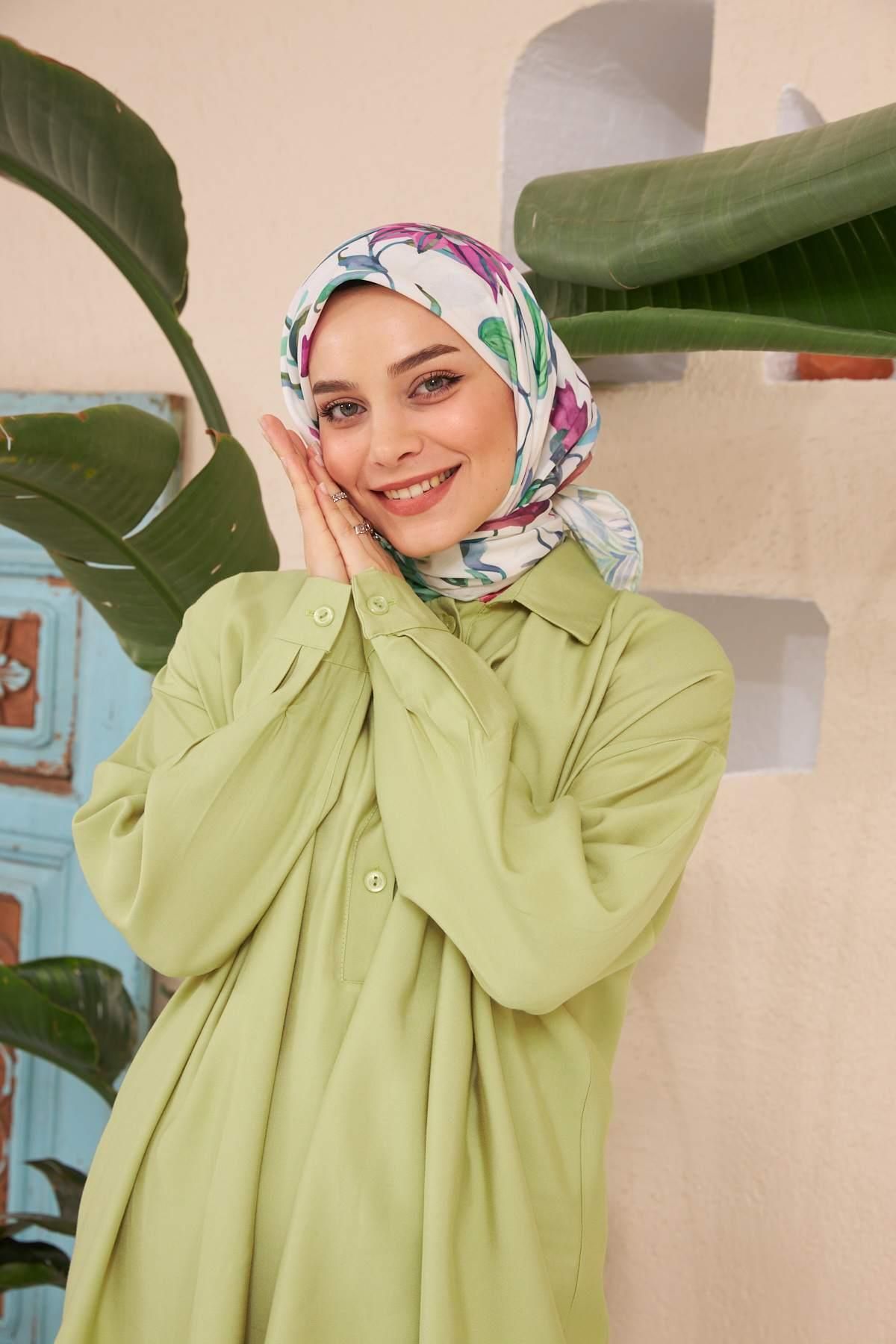 İpekhan-Φουλάρι Vera İpekhan White Cotton Viscose - 1113-04 1