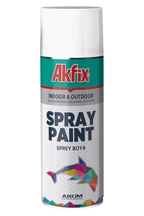 Akfix Sprey Boya Akrilik Mat Beyaz 400ml