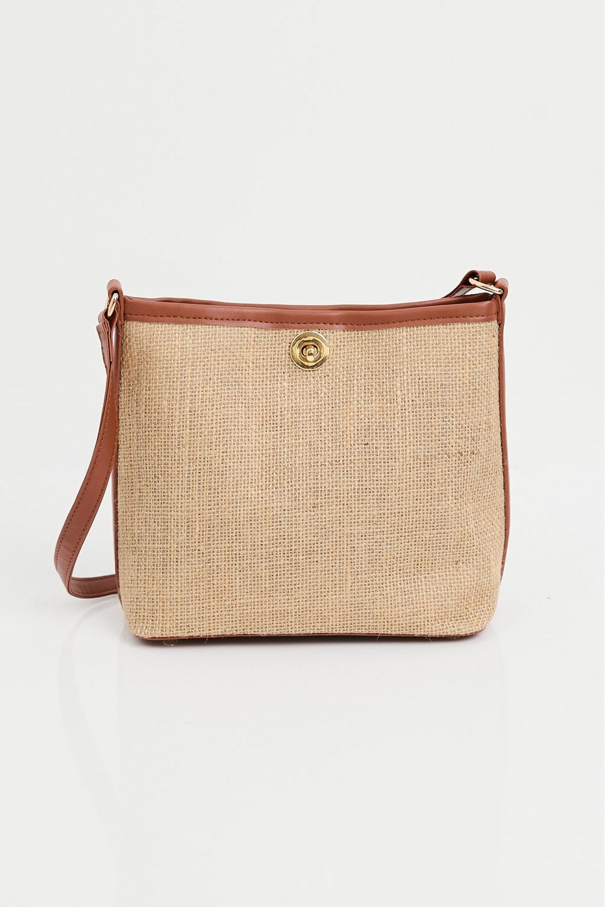 Bigdart-010174 Tan Straw Shoulder Bag - with Puppy 4
